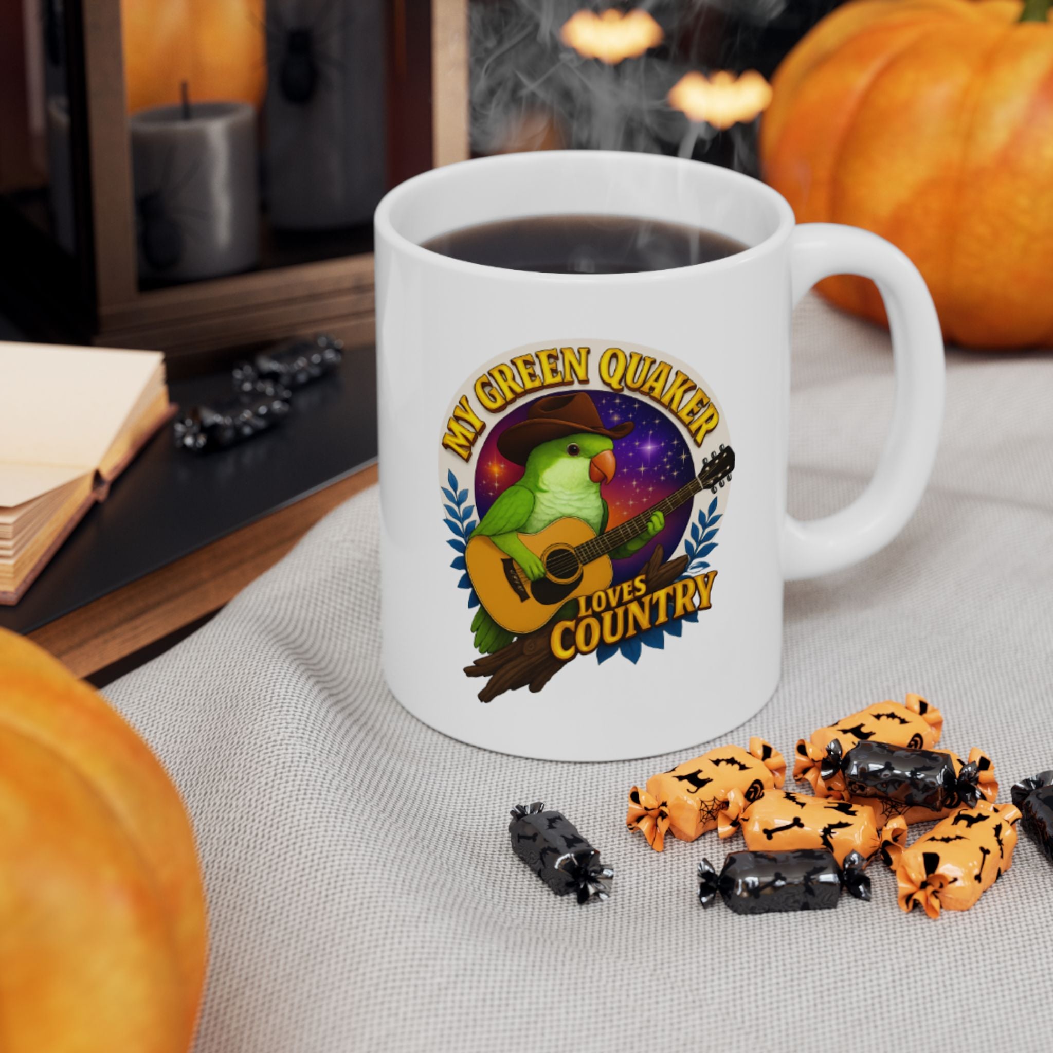 Green Quaker Loves Country Mug