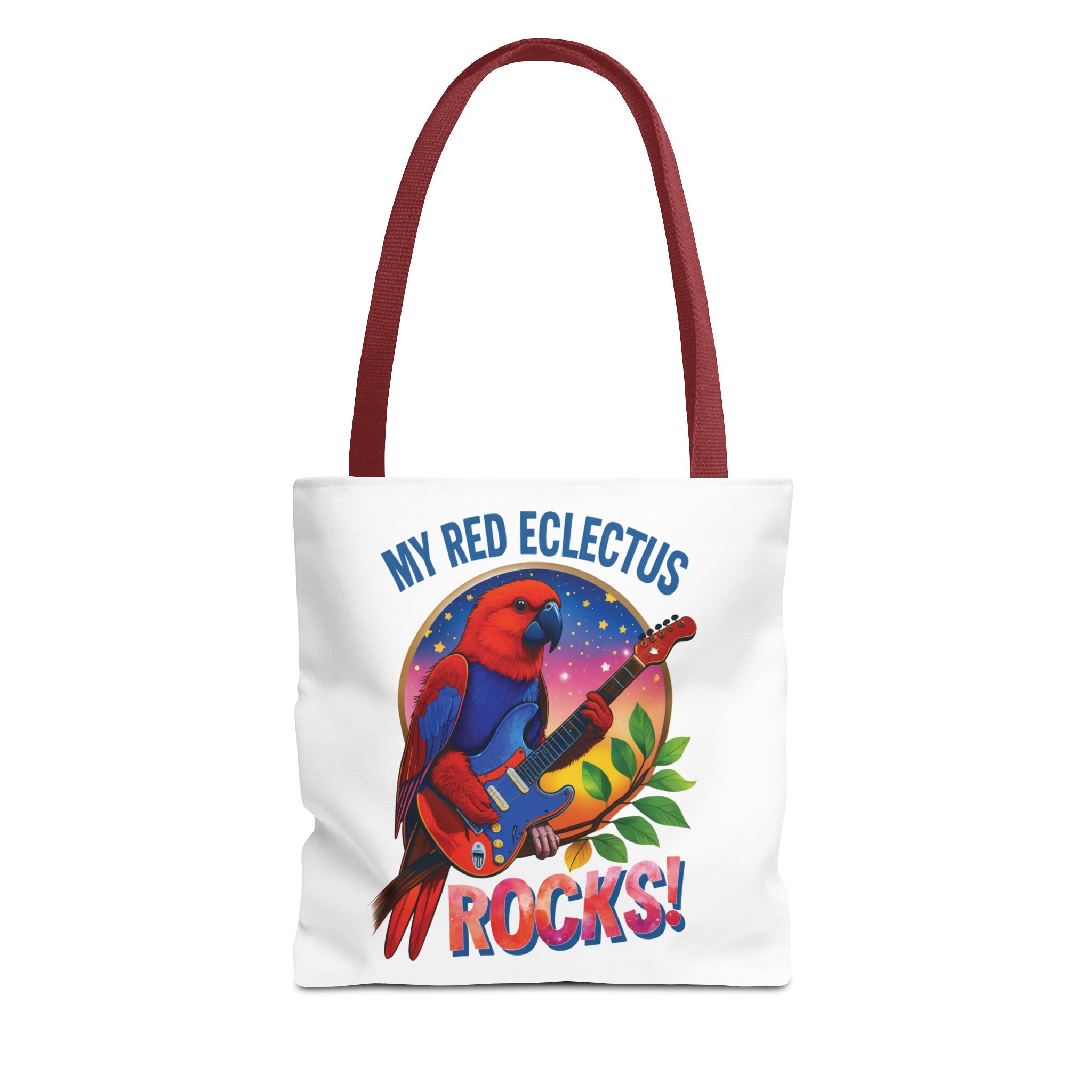 Red Eclectus Tote Bag