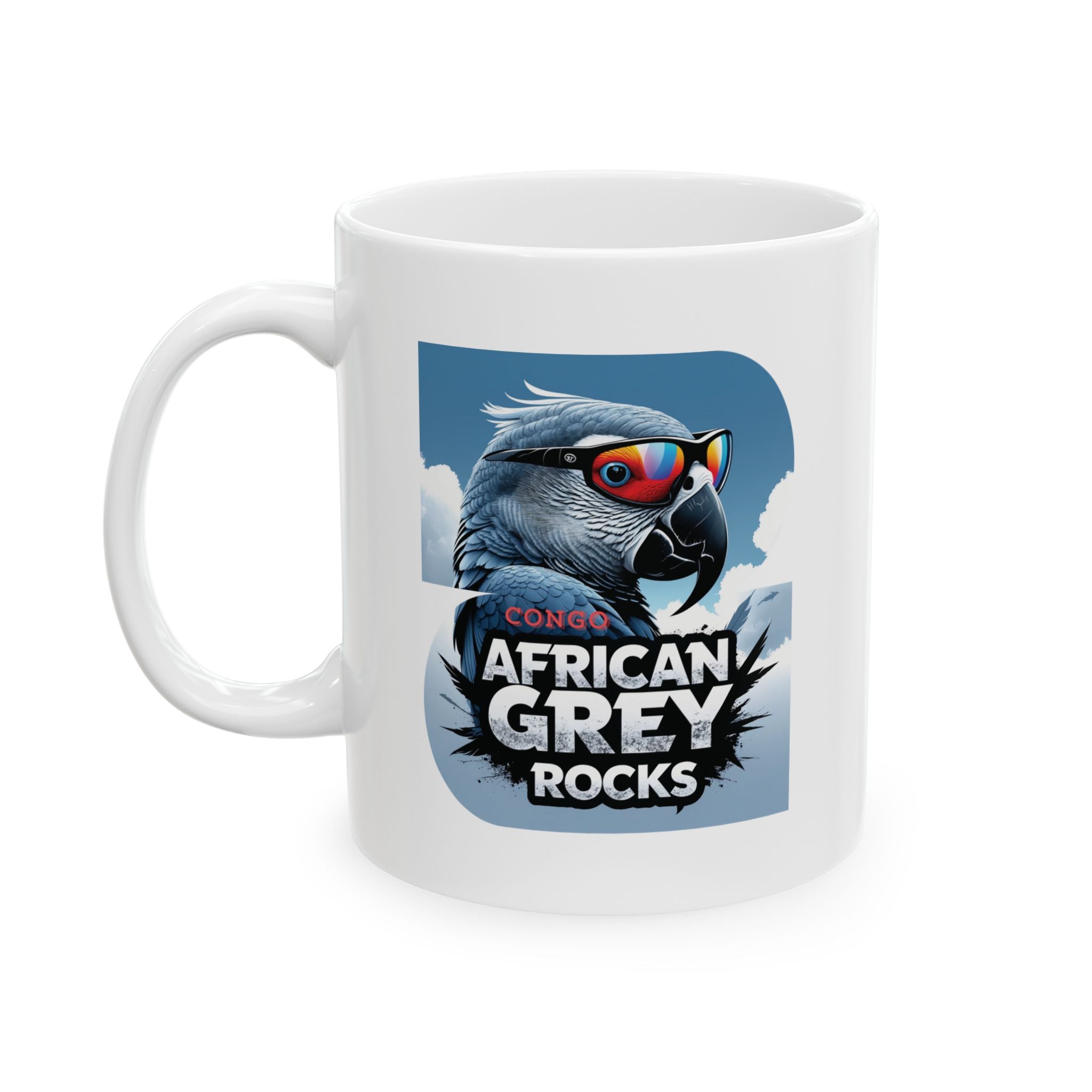 African Grey Rocks Ceramic Mug