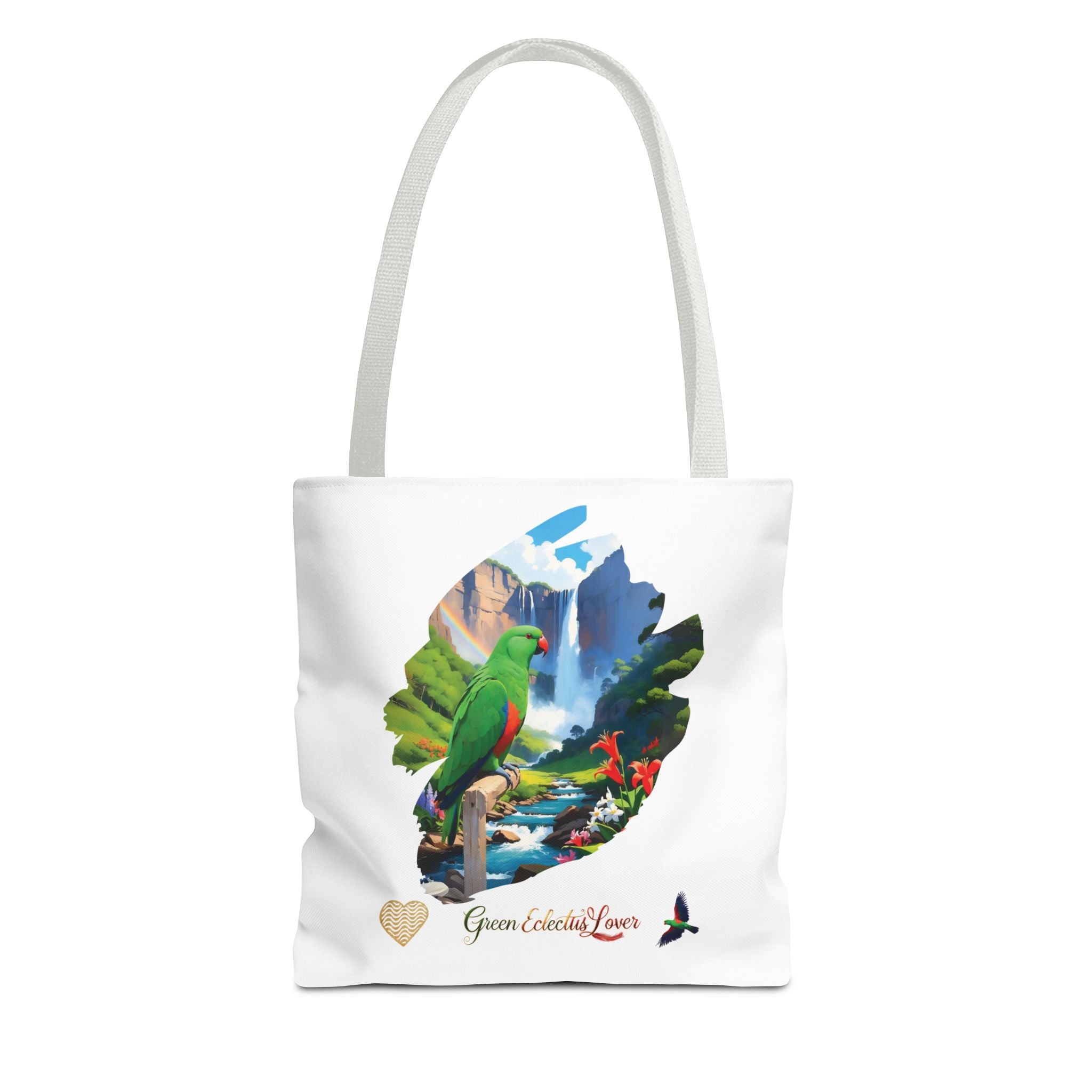 Nature Green Eclectus Lover Tote Bag