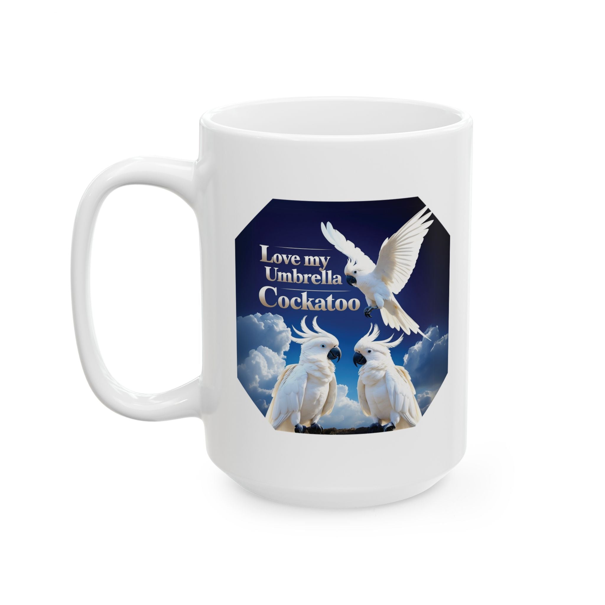 Love My Umbrella Cockatoo Mug
