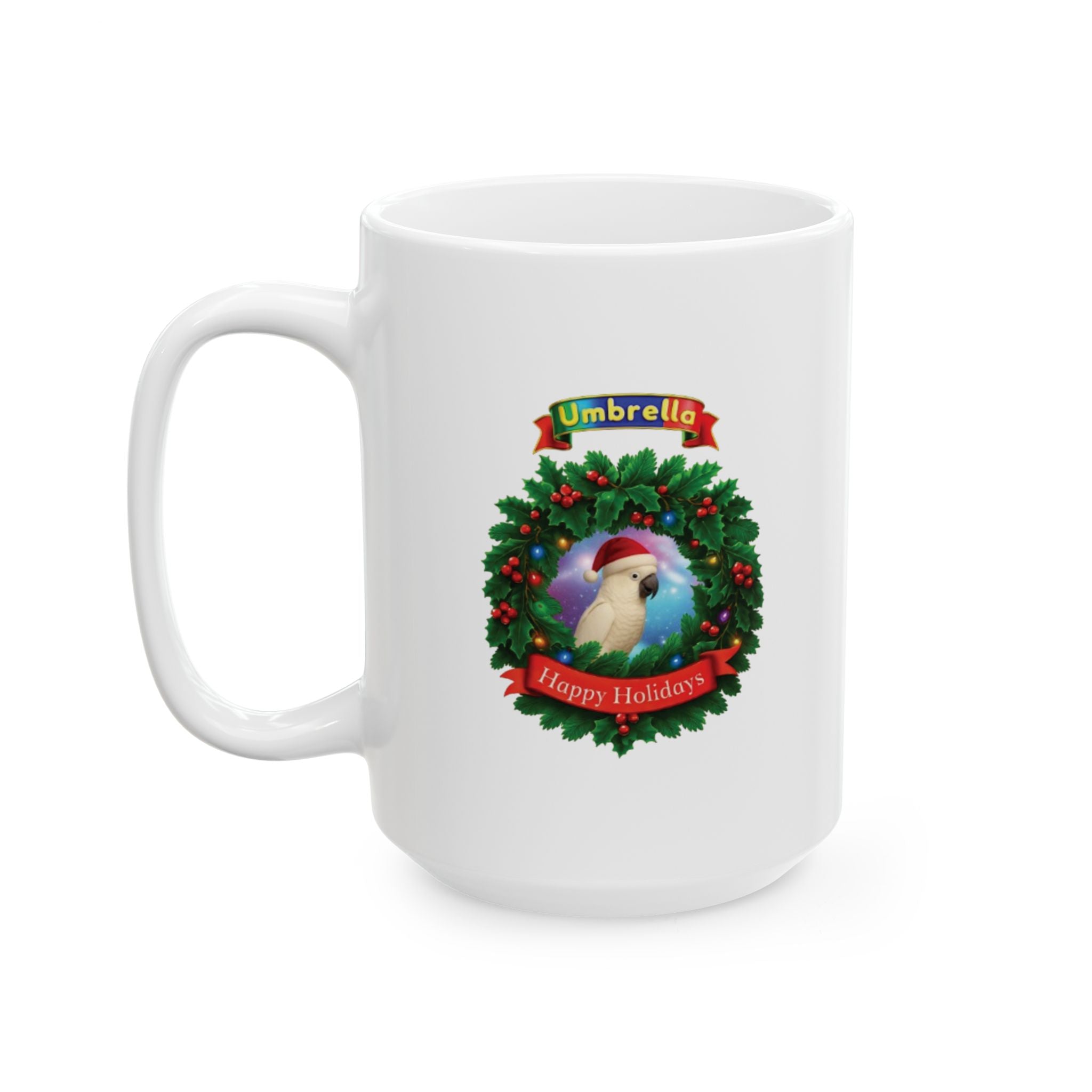 Happy Holidays Umbrella Mug