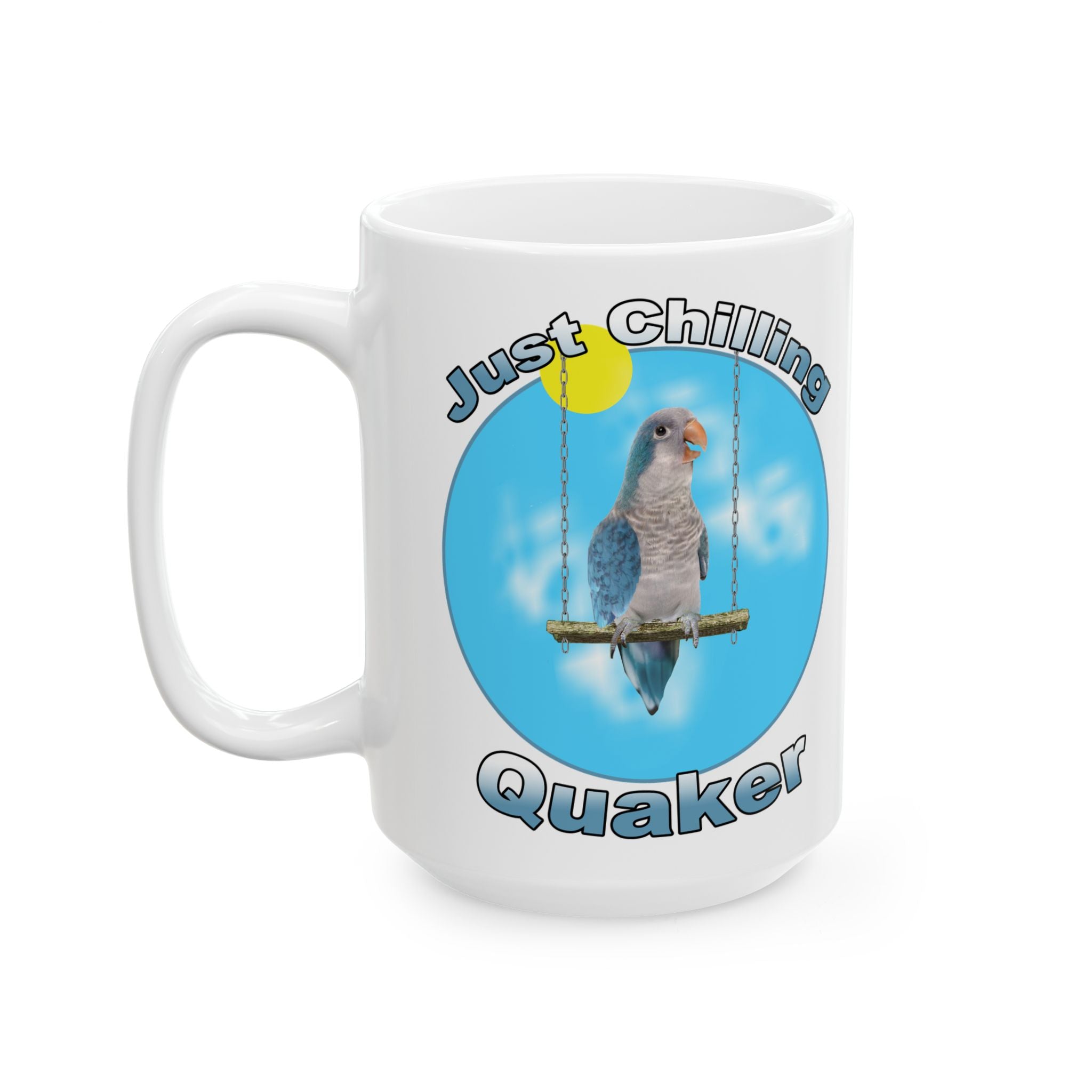 Just Chilling Swing Blue Quaker Mug