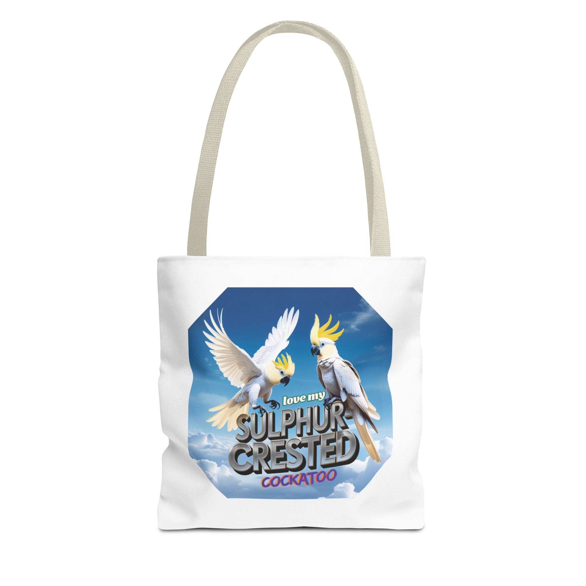 Love My Sulphur-Crested Cockatoo Tote Bag