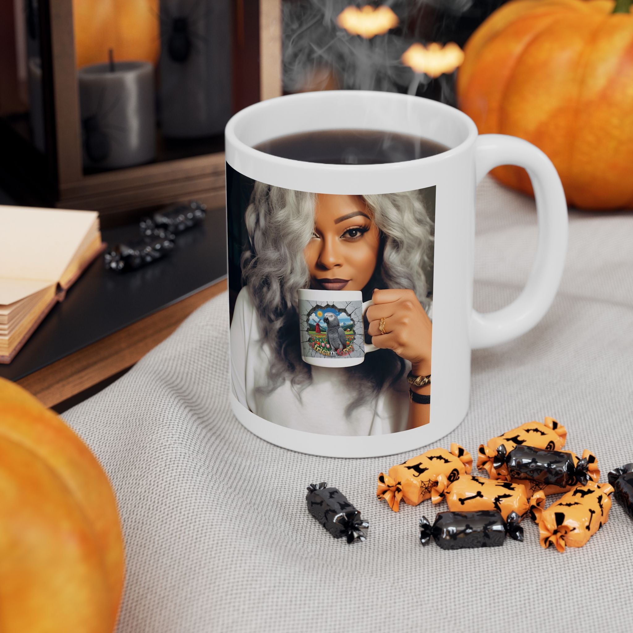 African Grey Timneh Nature Scenic Mug