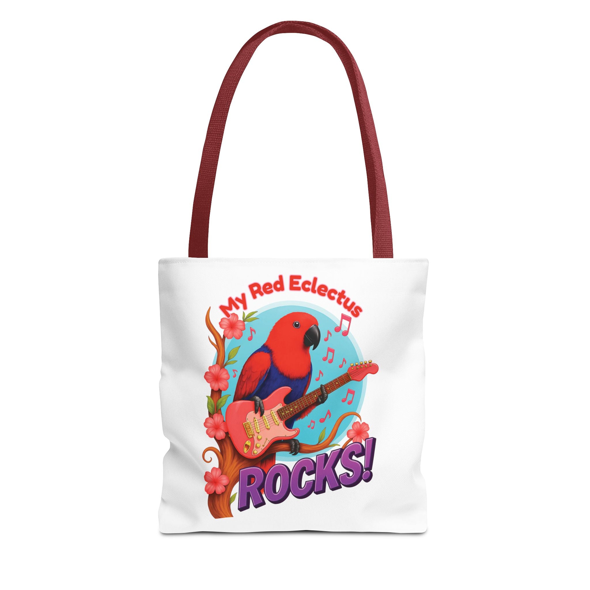 Red Eclectus Tote Bag