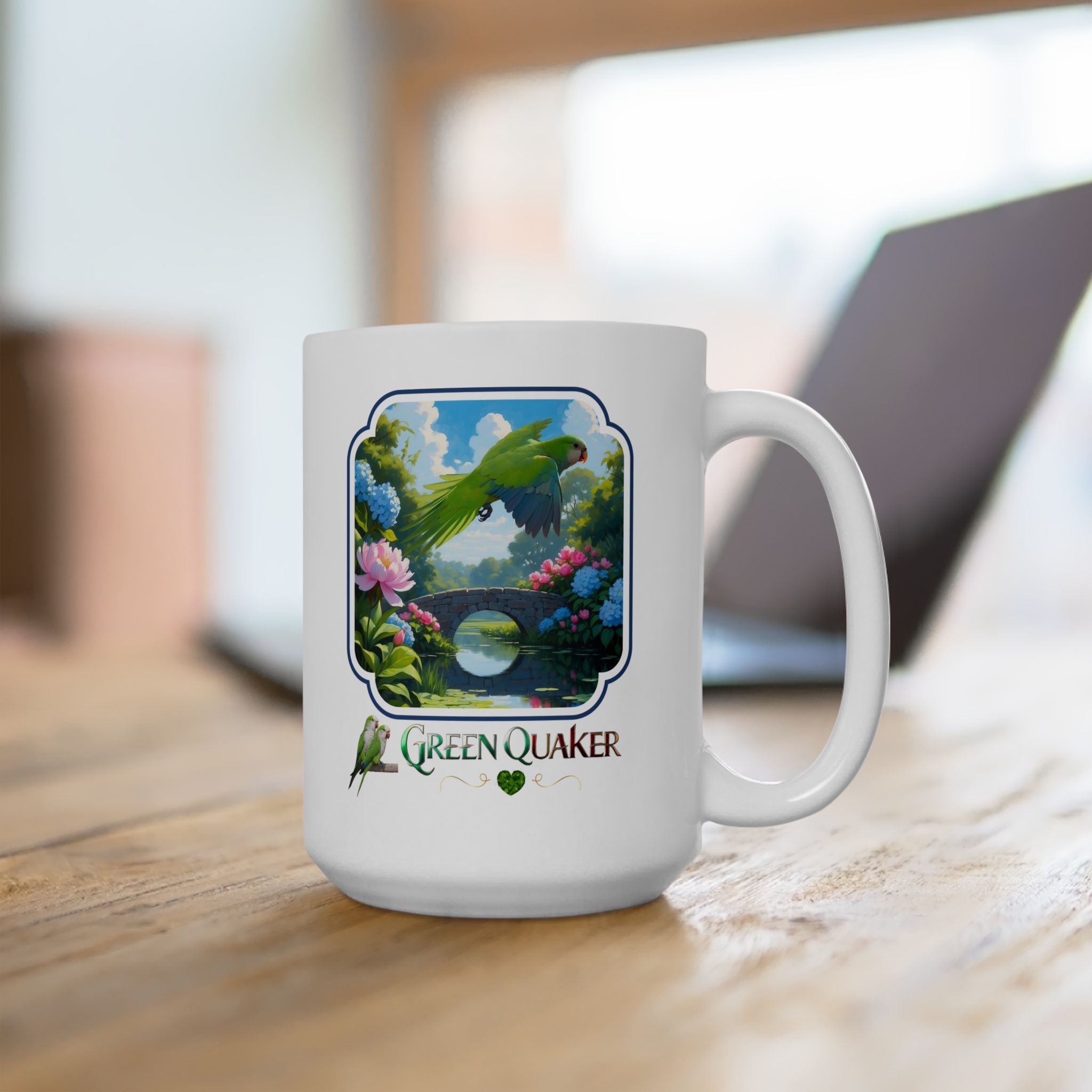 Green Quaker Bridge Scenic Mug
