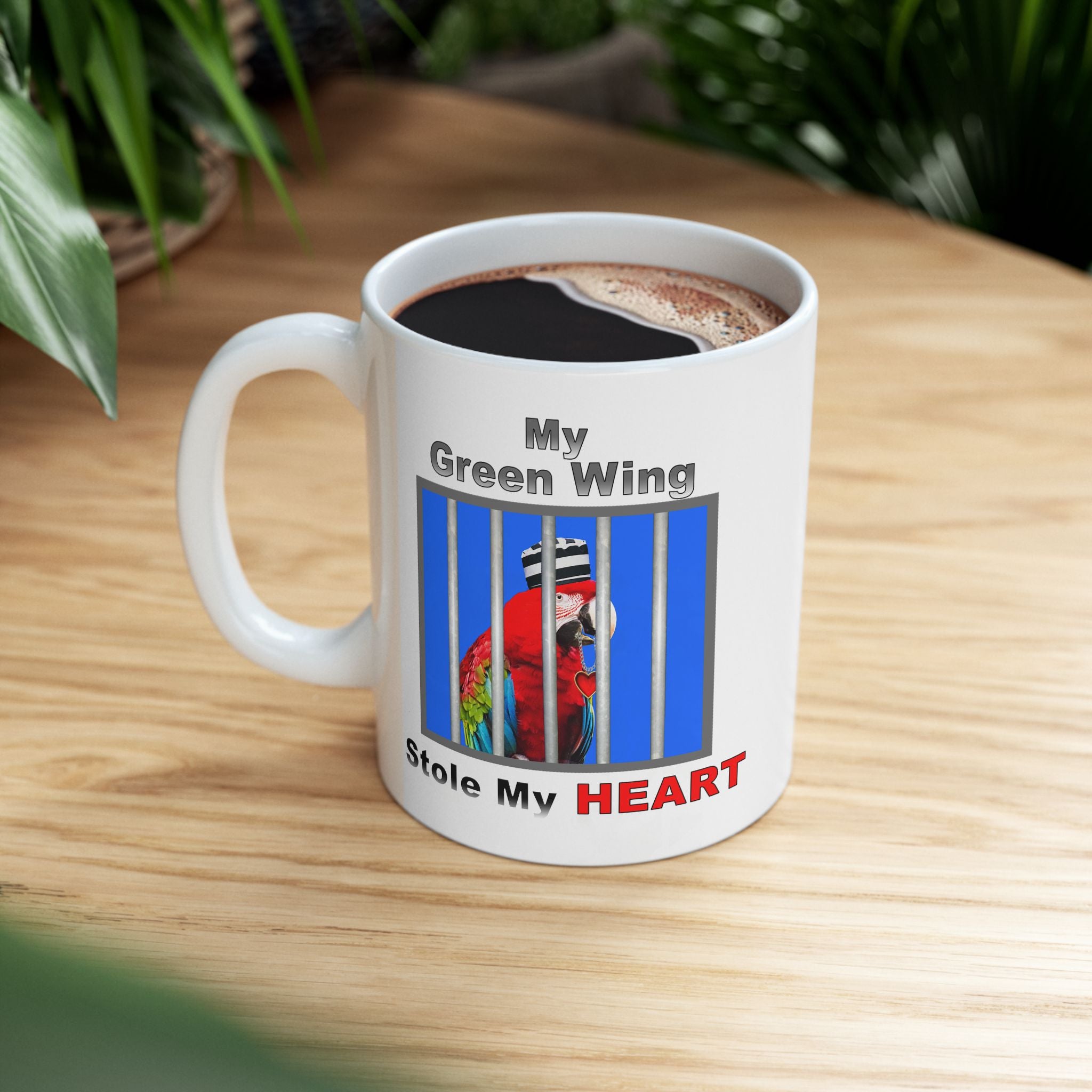 My Green Winged Stole My Heart Mug