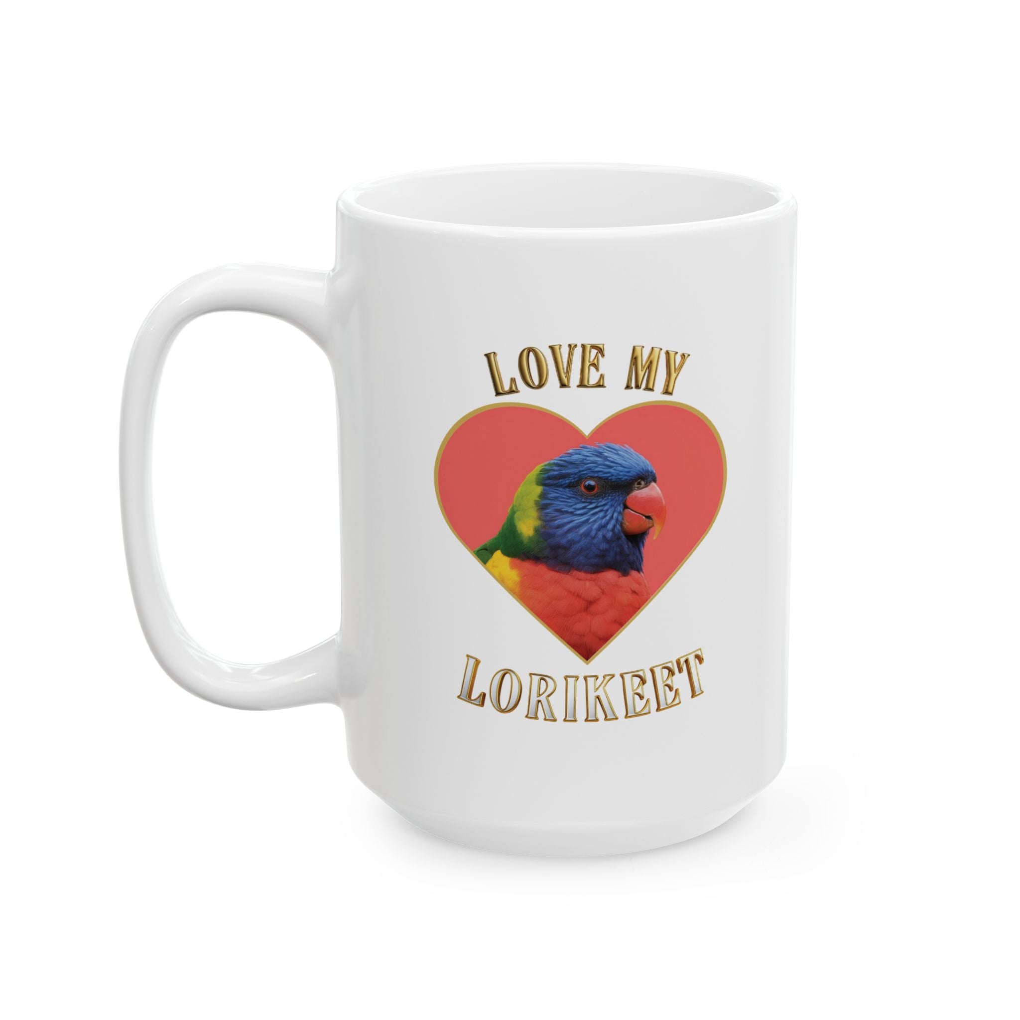Love My Lorikeet Heart Mug