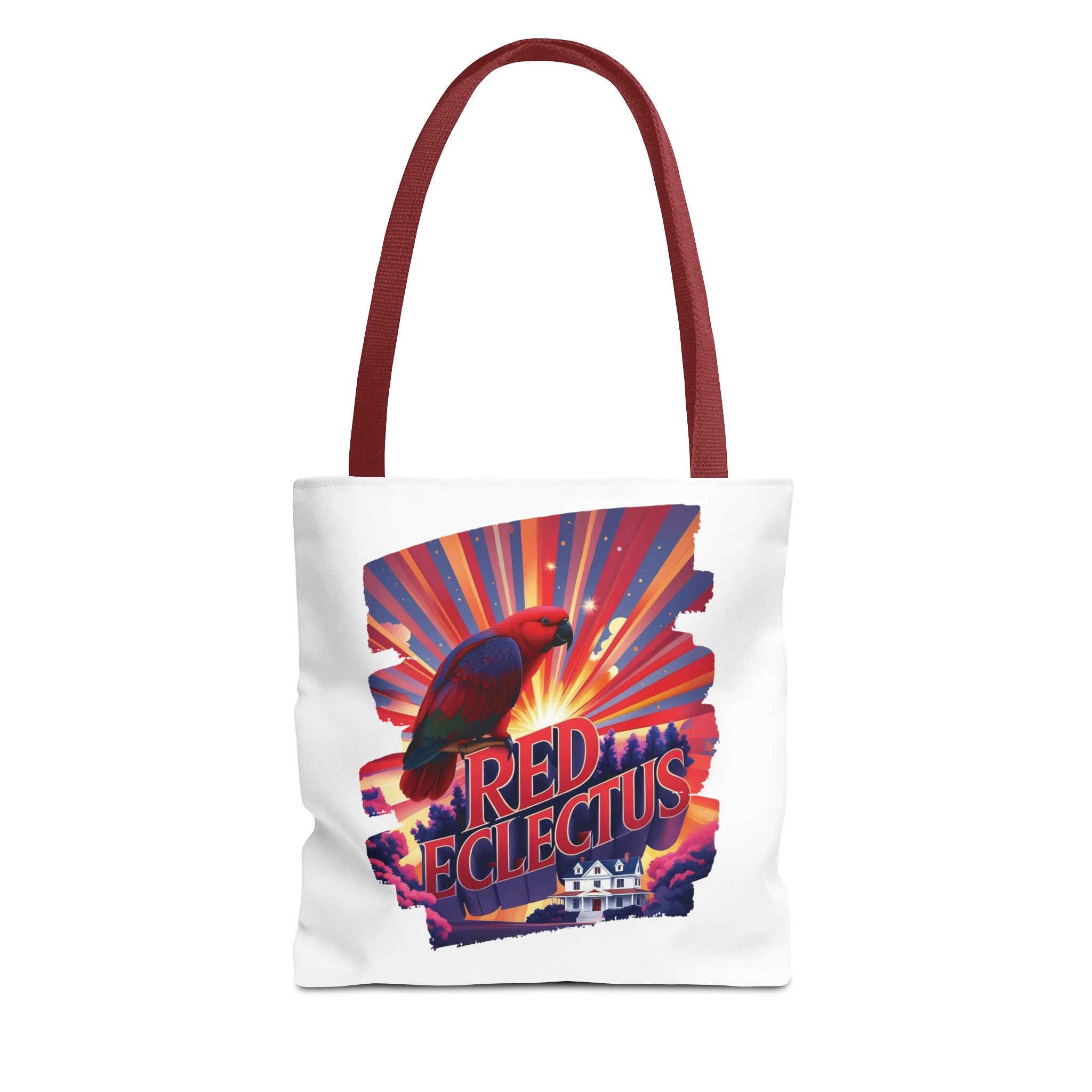 Red Eclectus Tote Bag