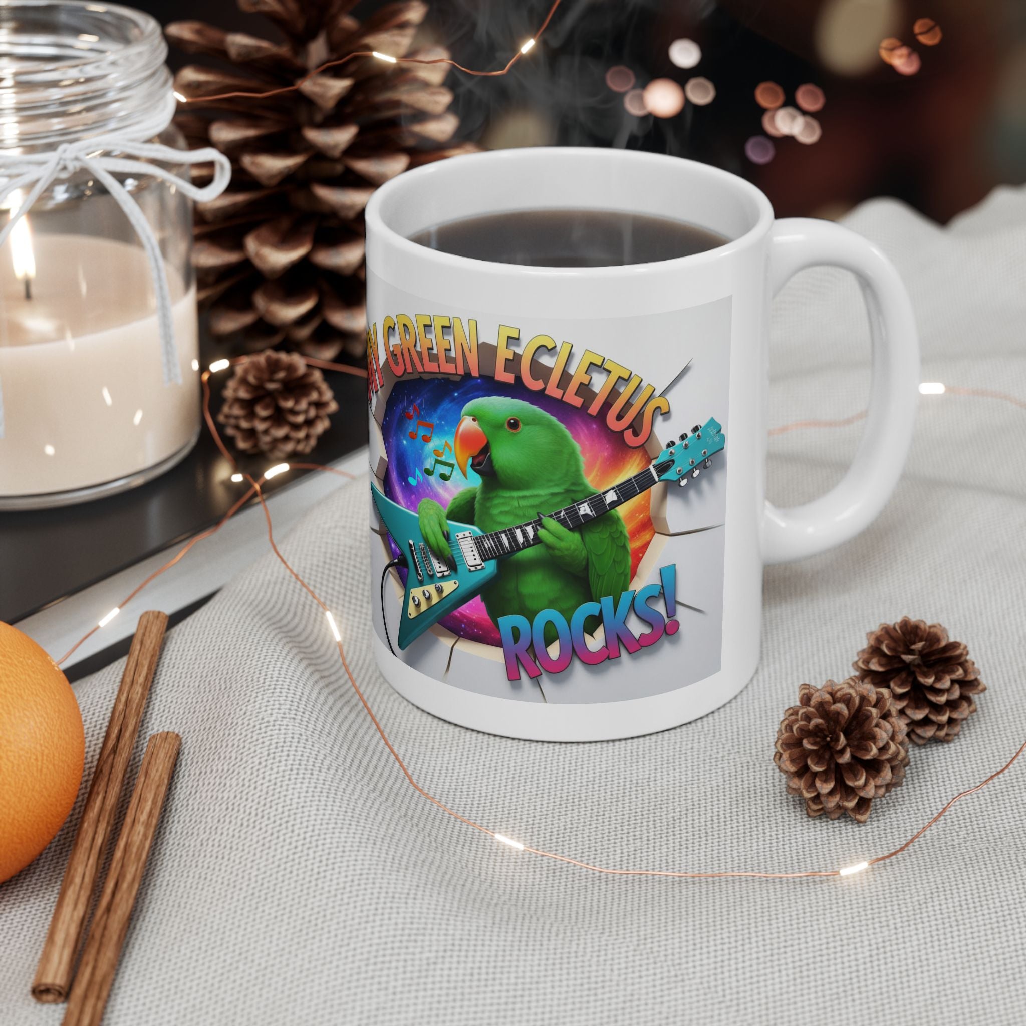 My Green Eclectus Rocks Mug
