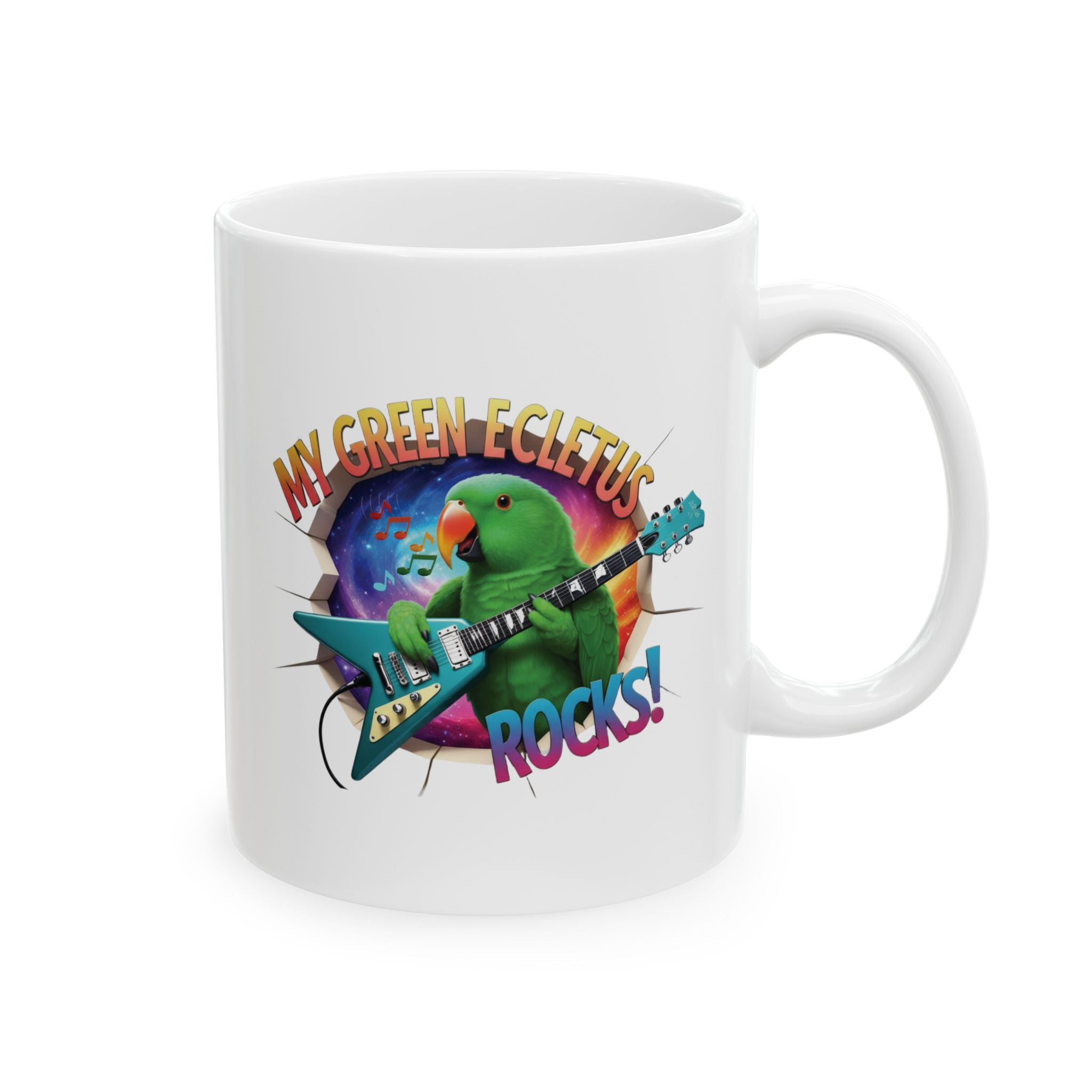 Green Eclectus Rocks Mug