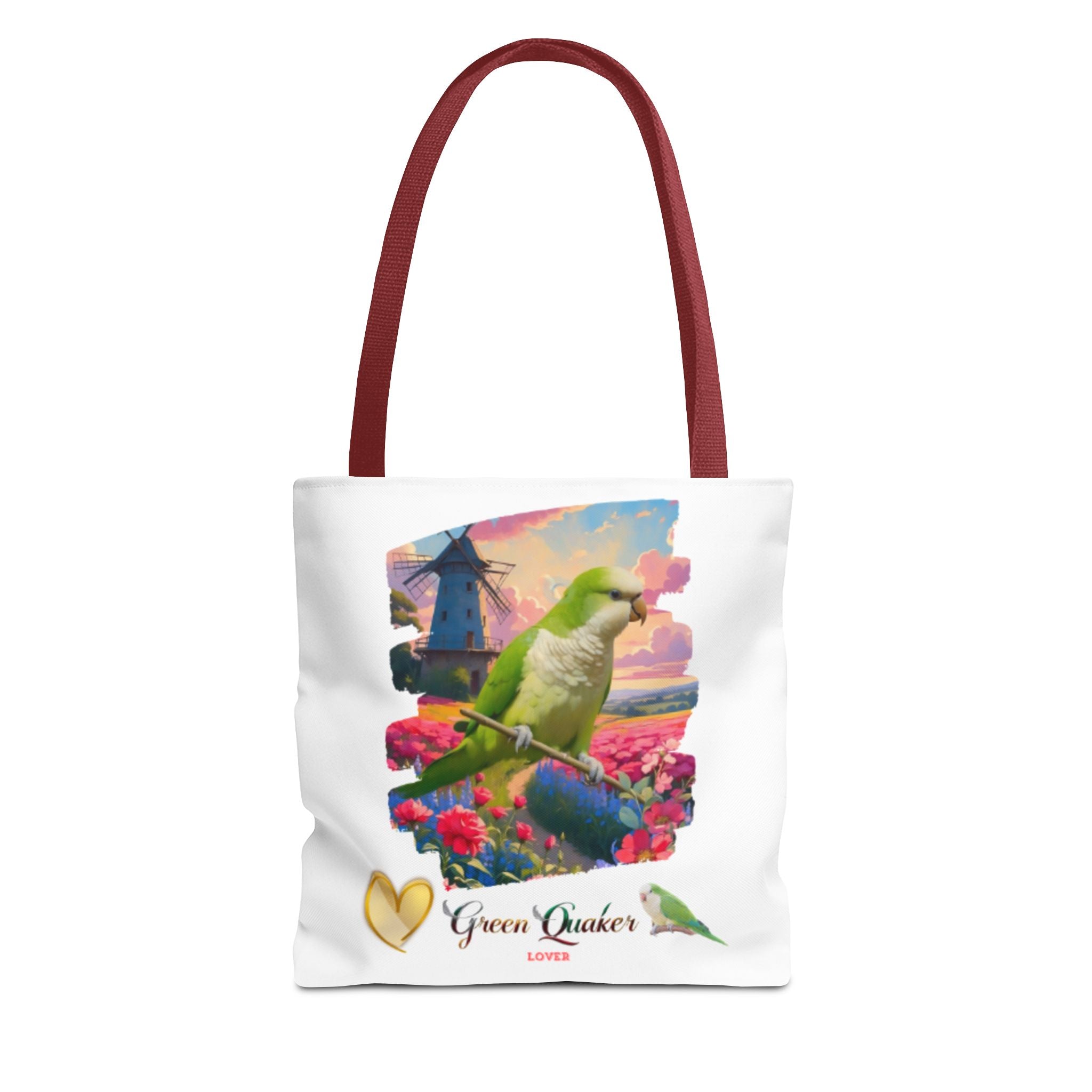 Green Quaker Lover Floral Tote Bag