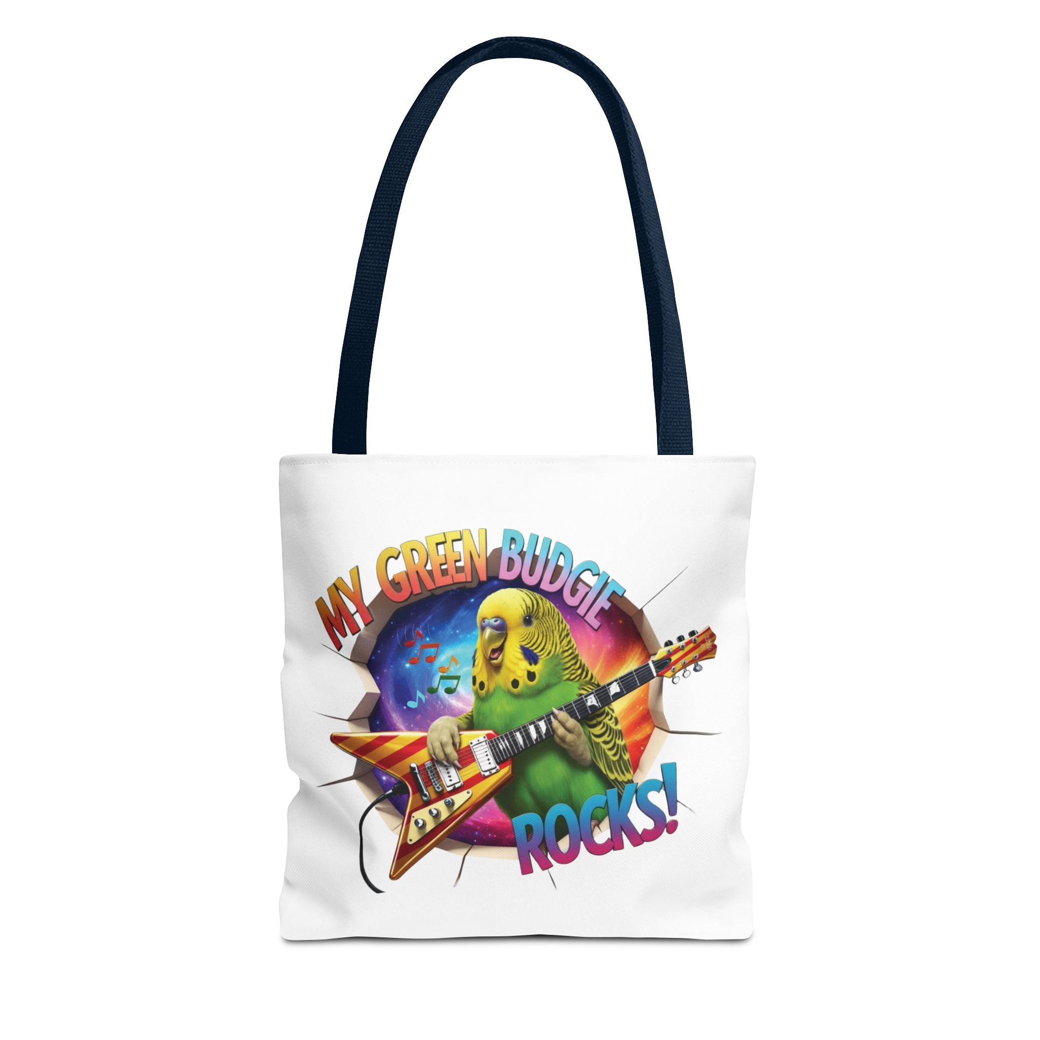 Green Budgie Rocks Tote Bag