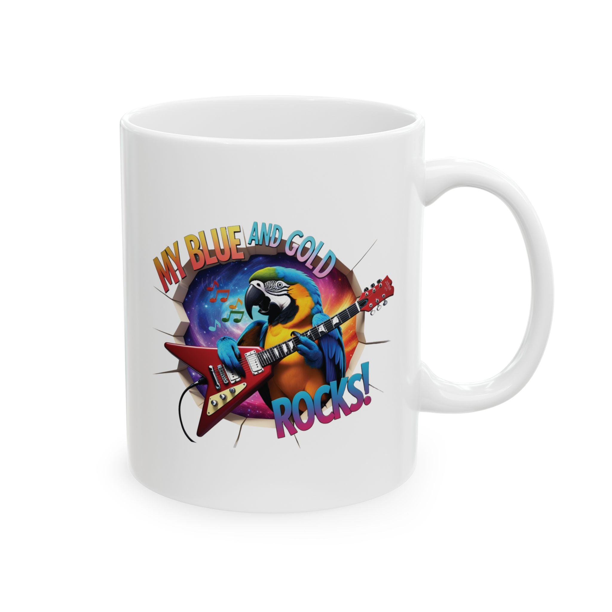 My Blue & Gold Rocks Mug
