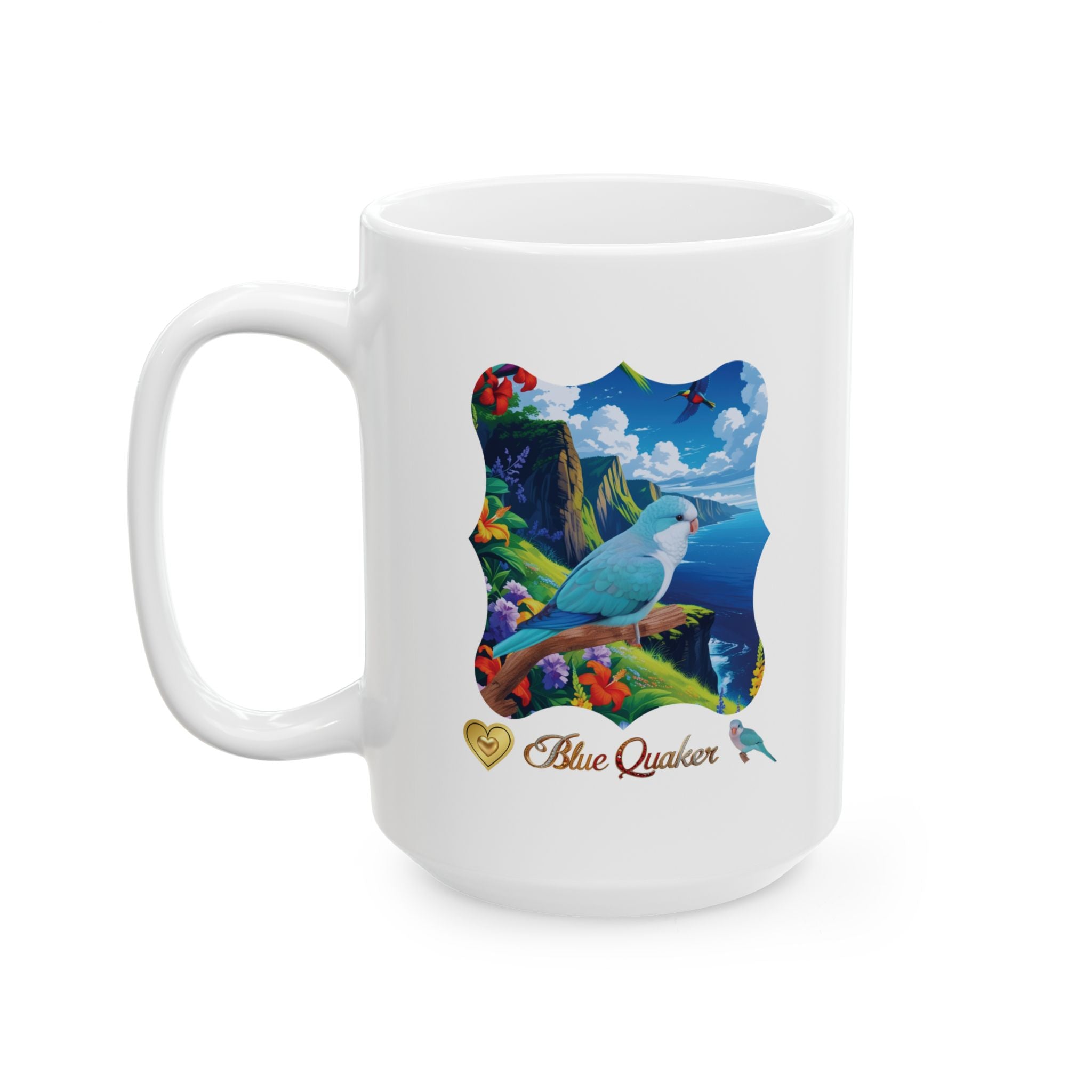 Blue Quaker Lake Scenic Mug