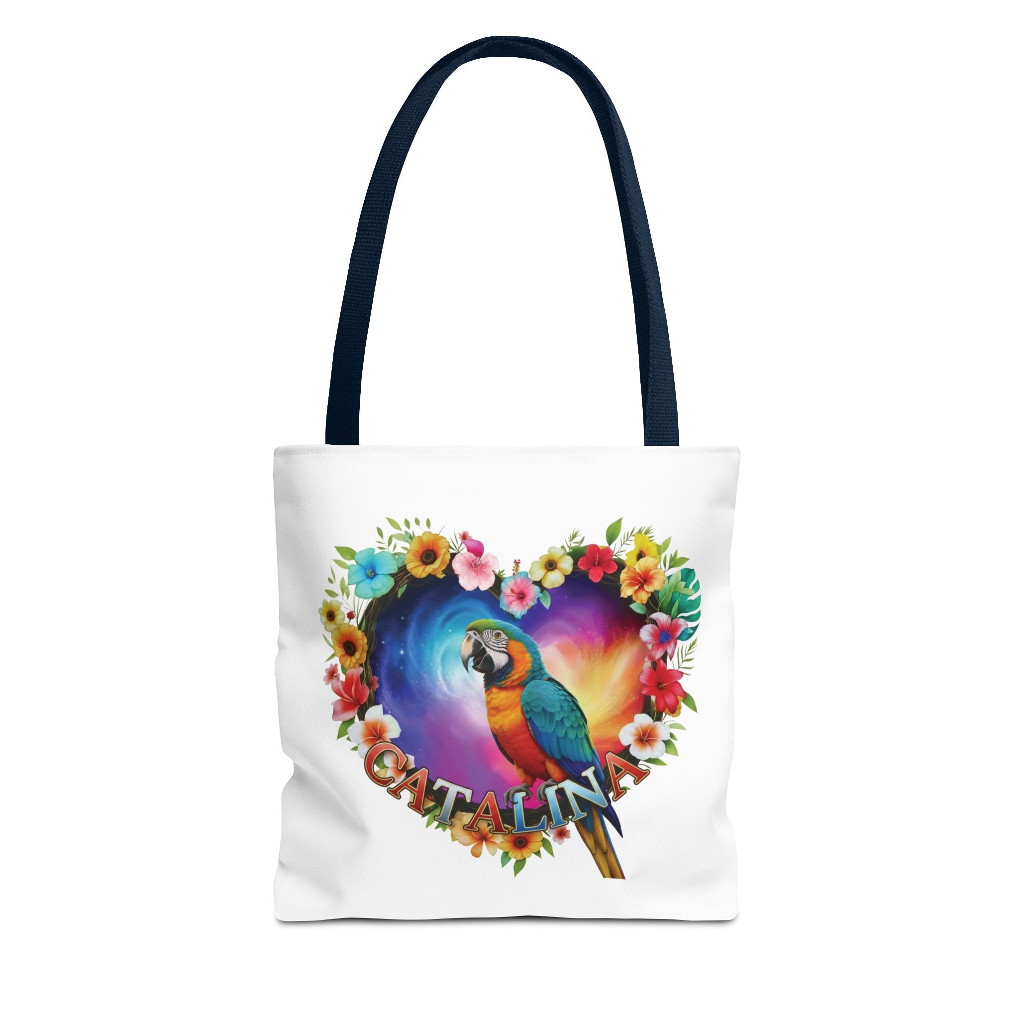 Catalina Floral Parrot Tote Bag