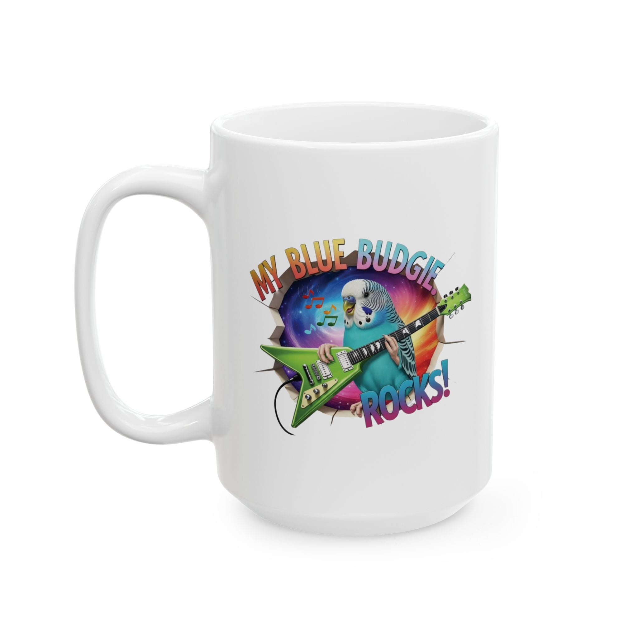 My Blue Budgie Rocks Mug