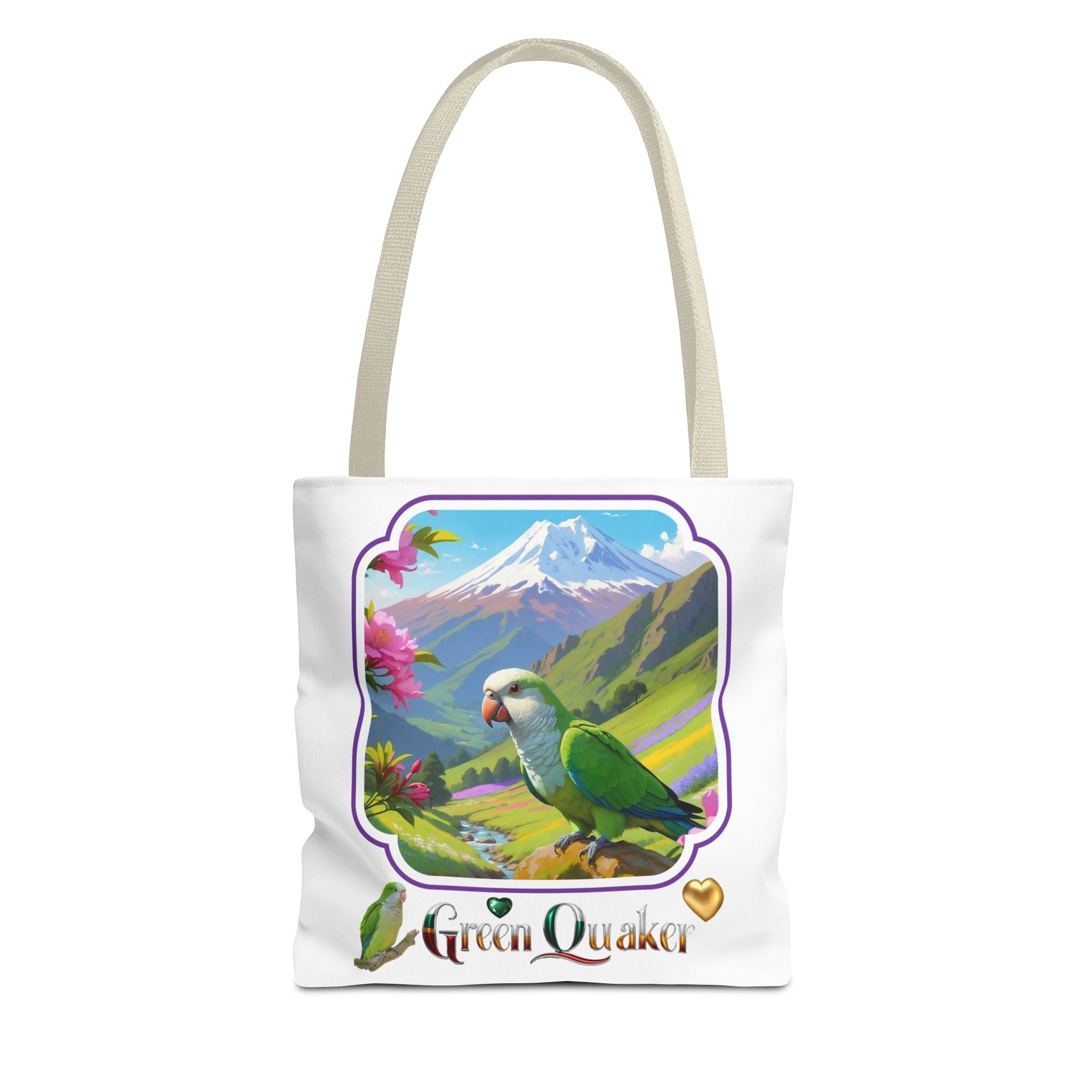 Mountain Green Quaker Tote Bag