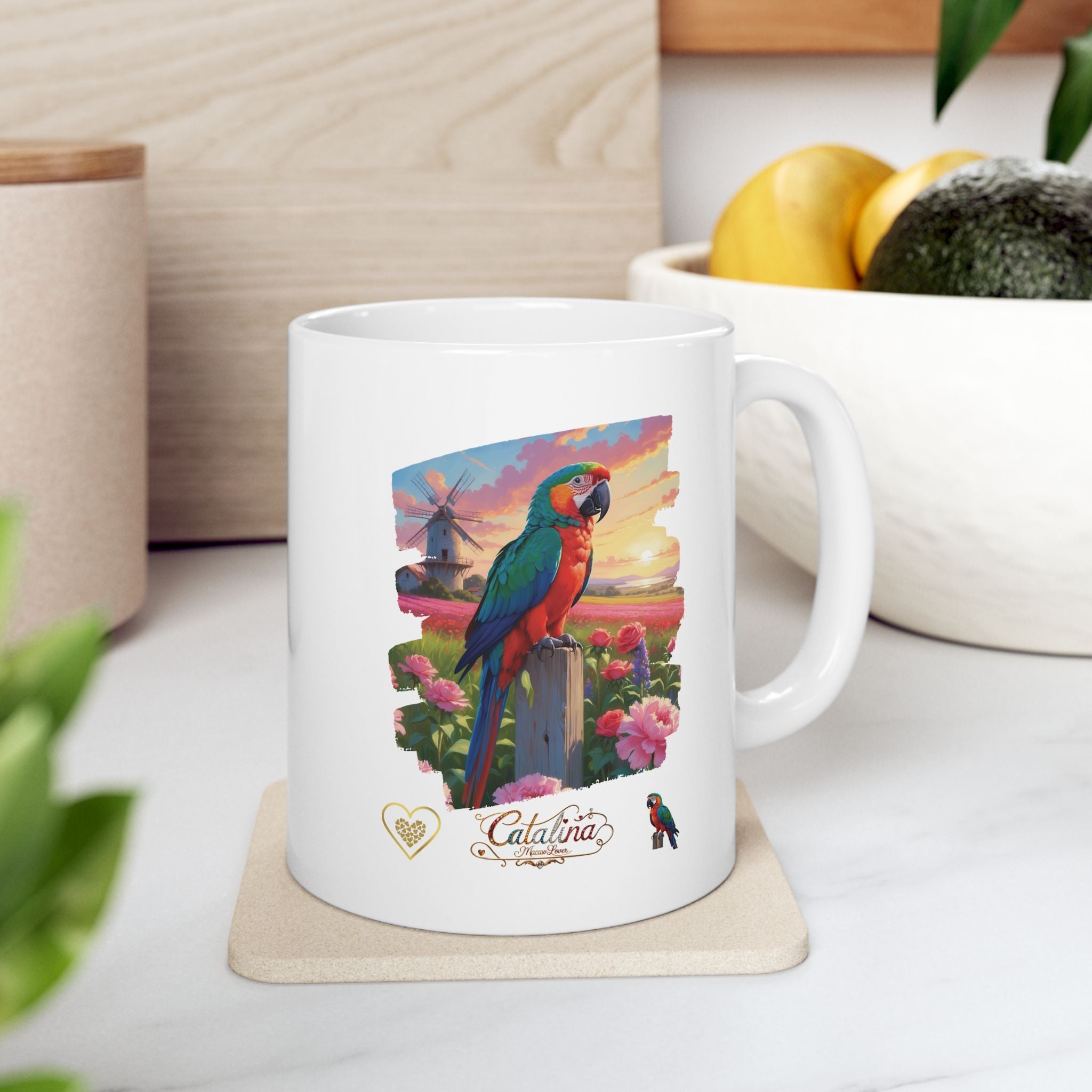 Catalina Macaw Lover Sunset Mug
