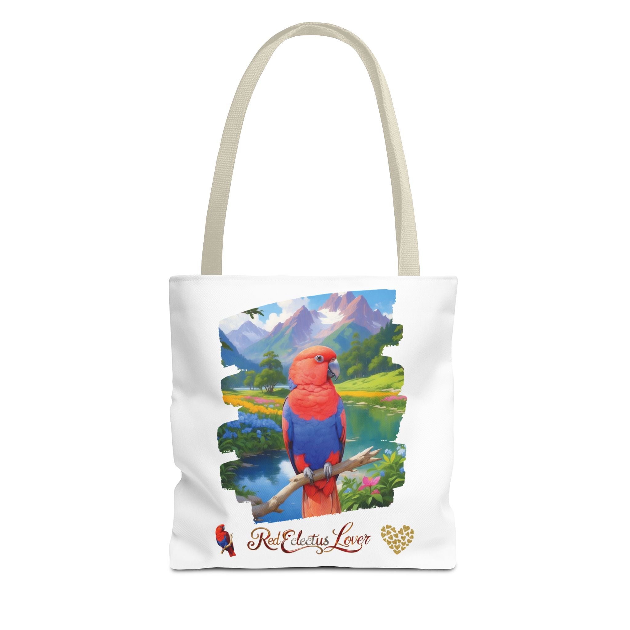 Red Eclectus Lover Nature Scenic Tote Bag