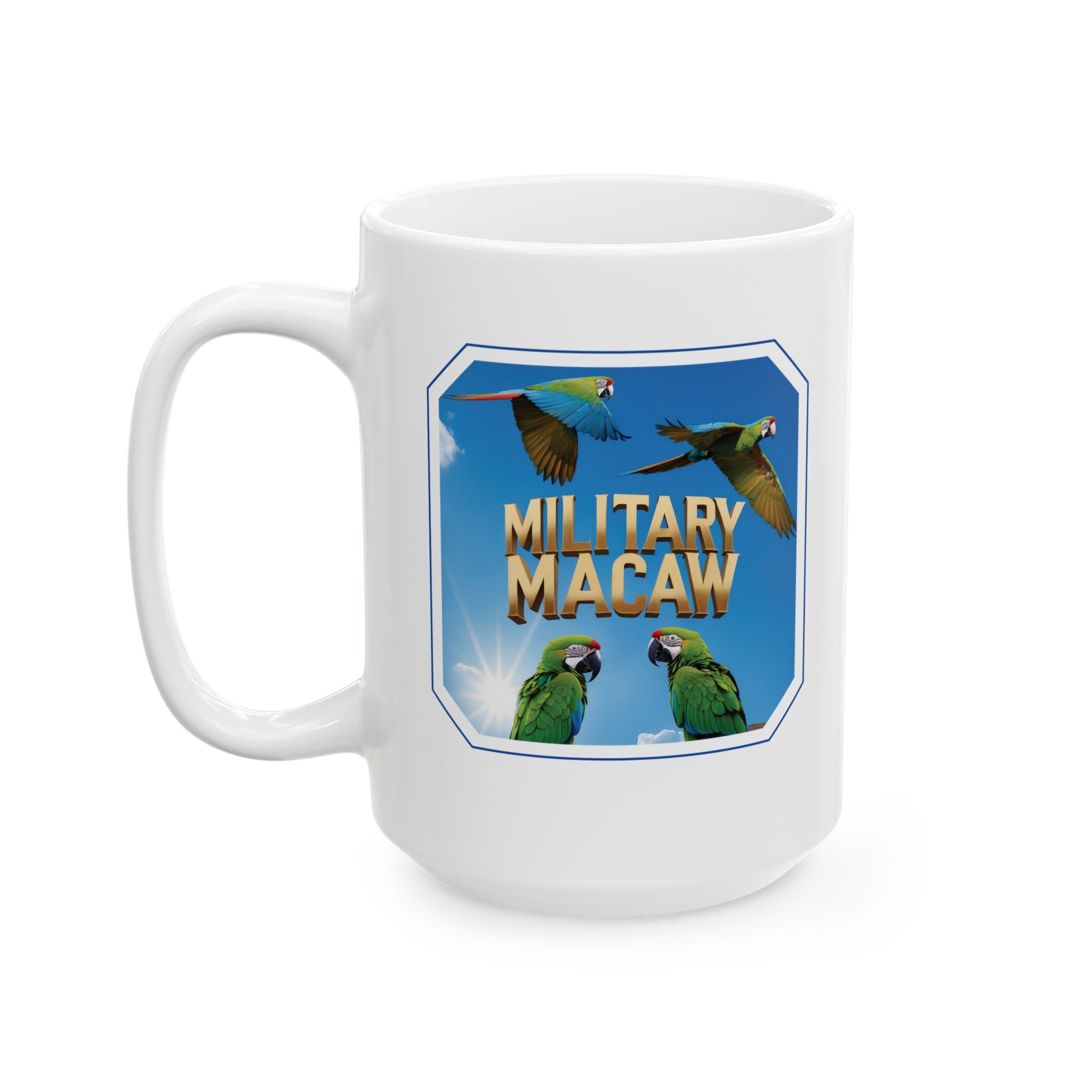 Flying Military Macaw Mug