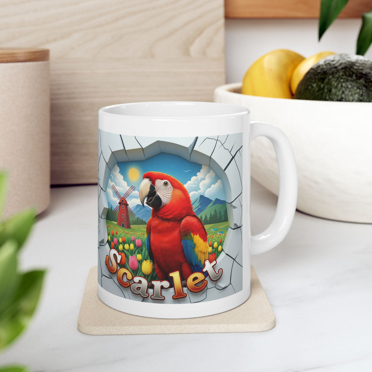 Scarlet Meadow Scenic Mug