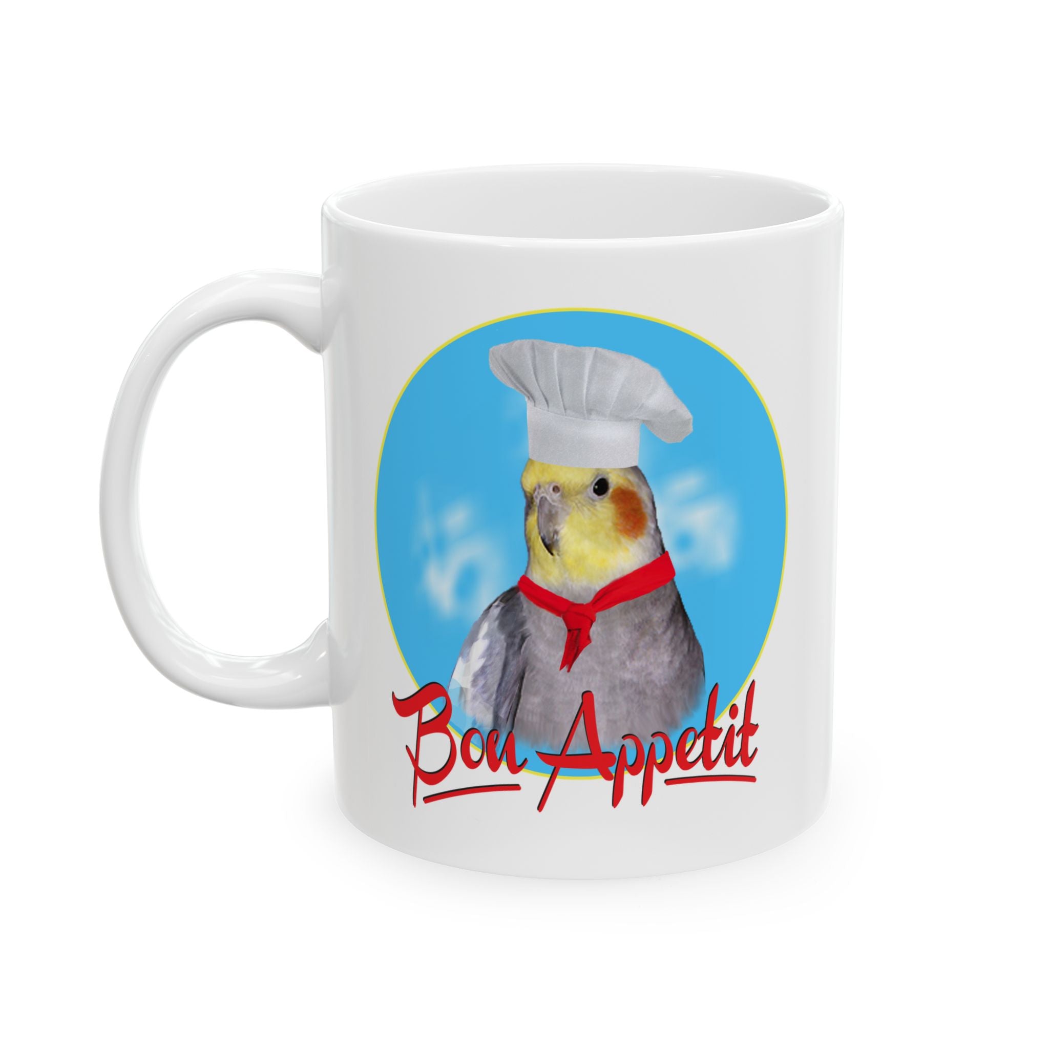 Bon Appetit Cockatiel Mug
