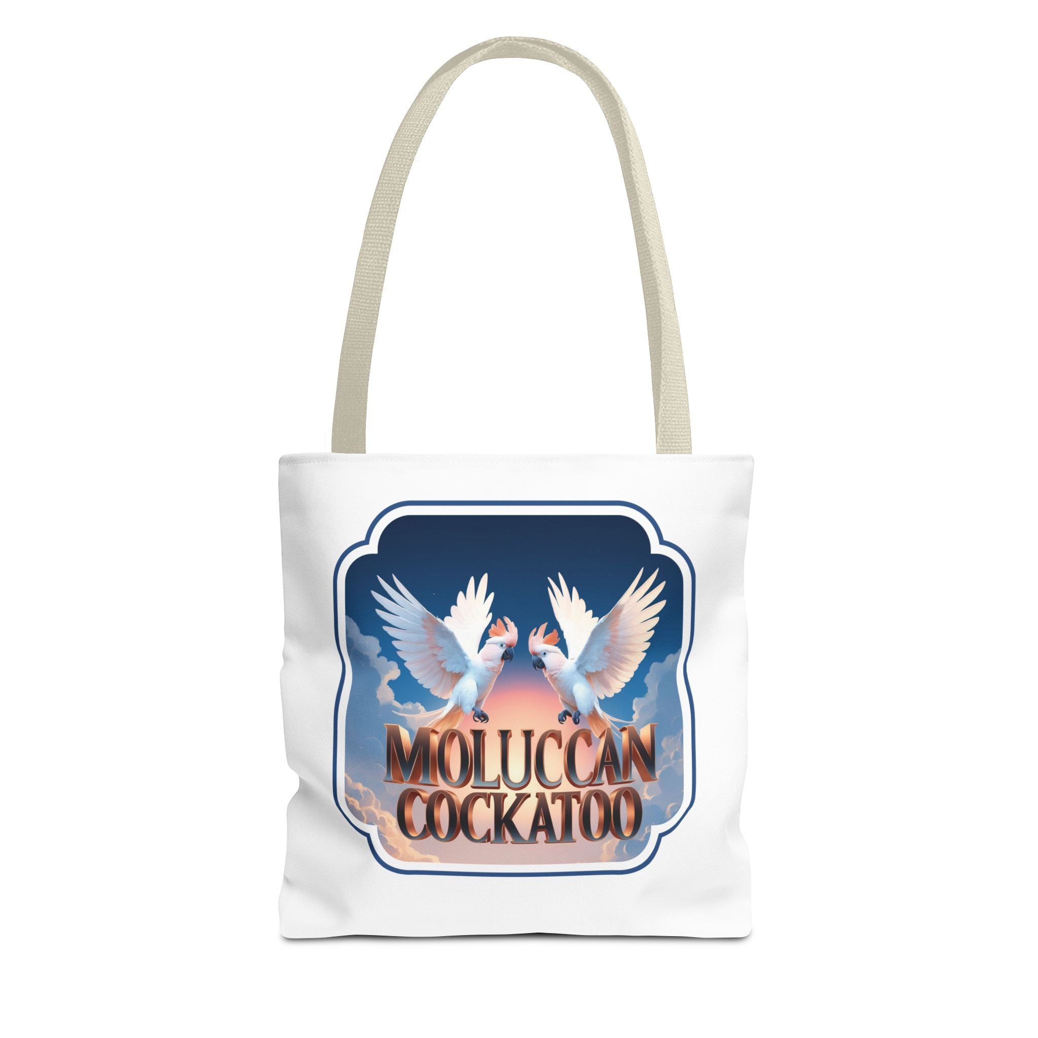 Moluccan Cockatoo Flying Tote Bag