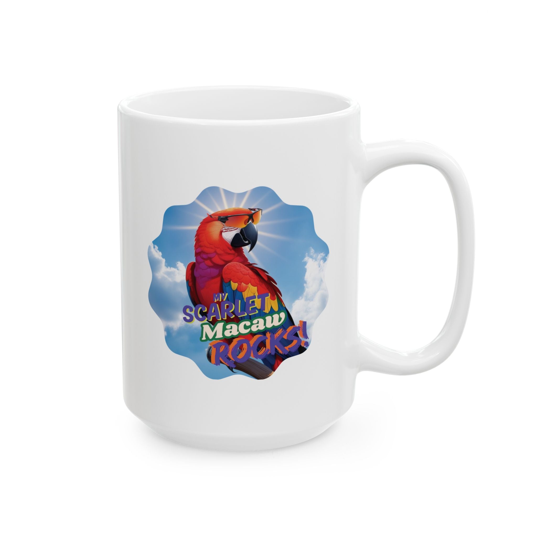 Scarlet Macaw Rocks Mug