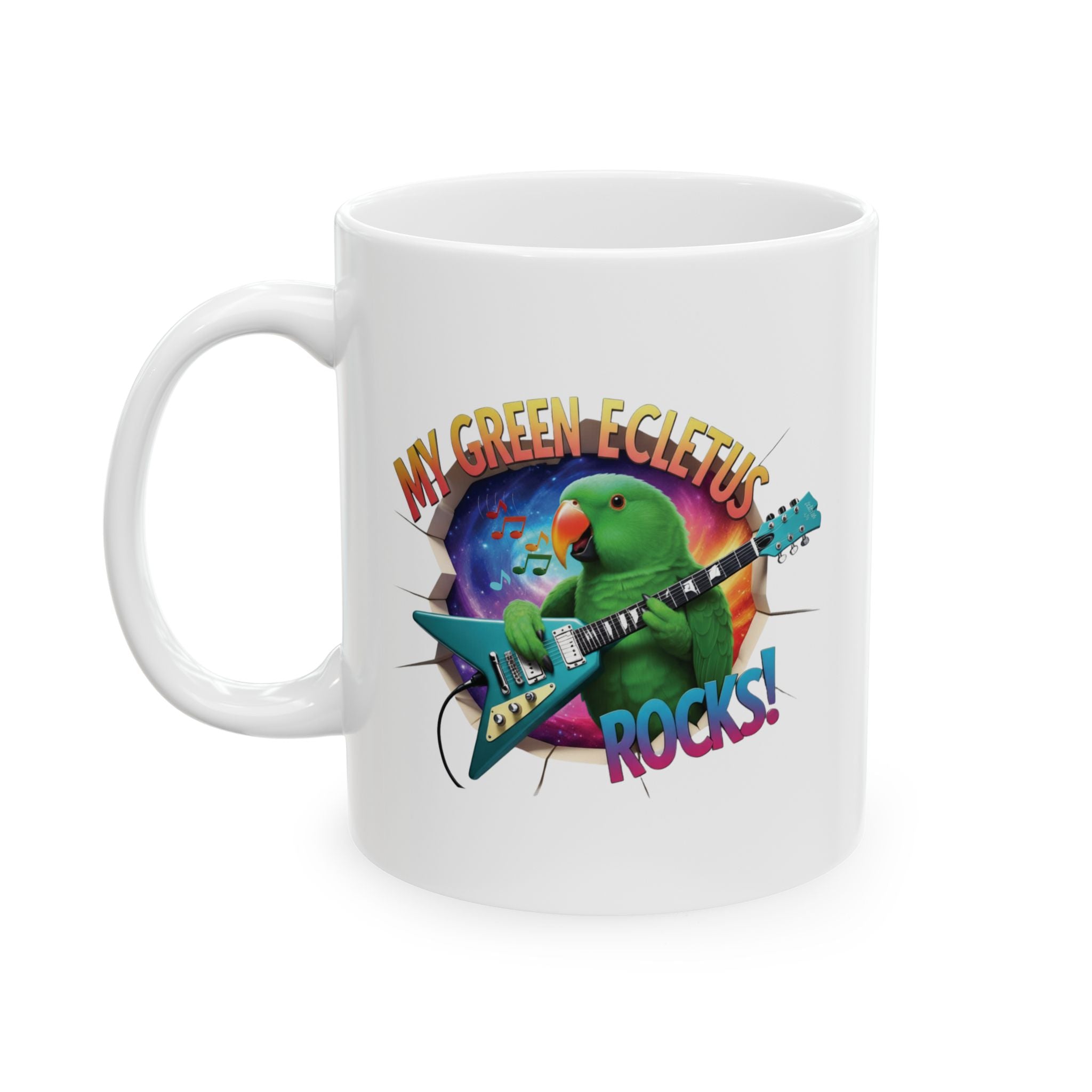 Green Eclectus Rocks Mug