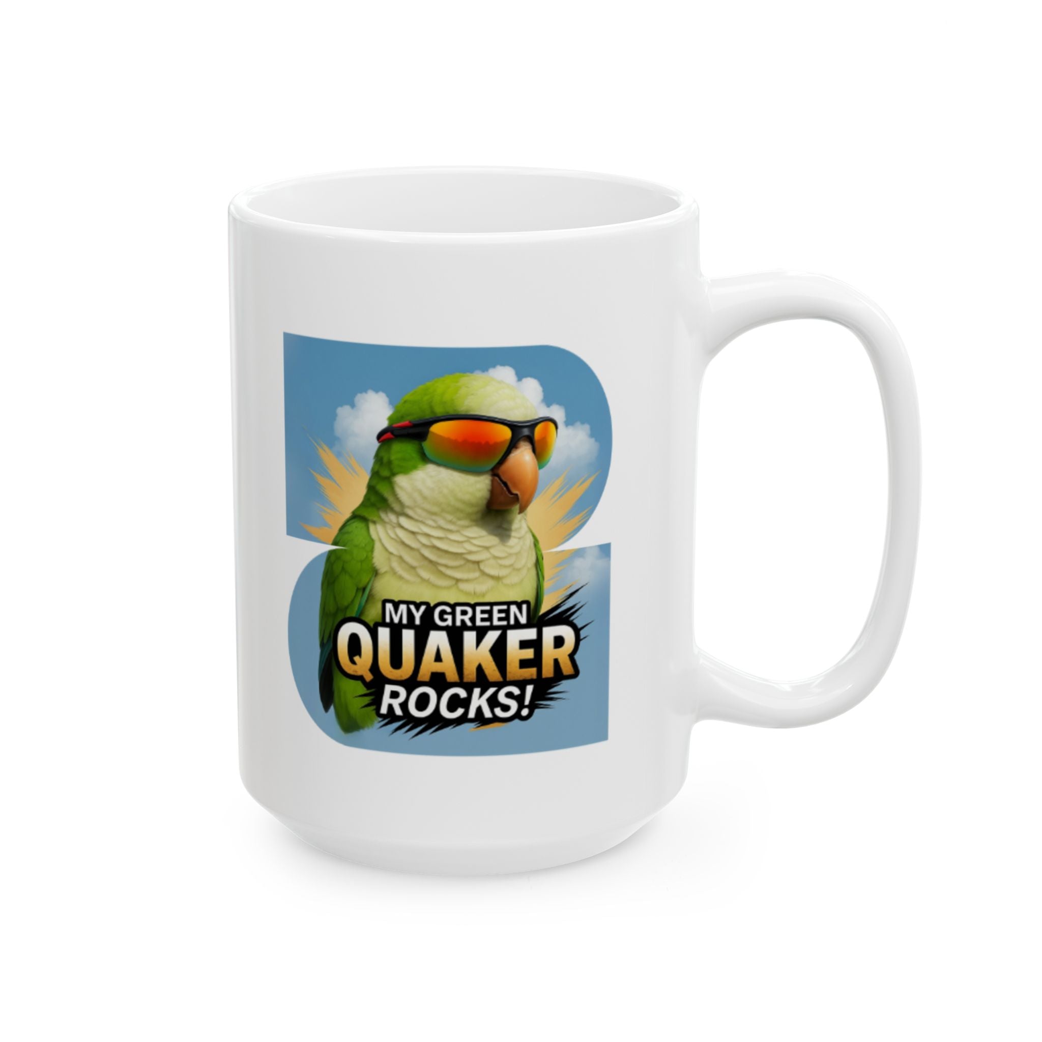 My Green Quaker Rocks Mug