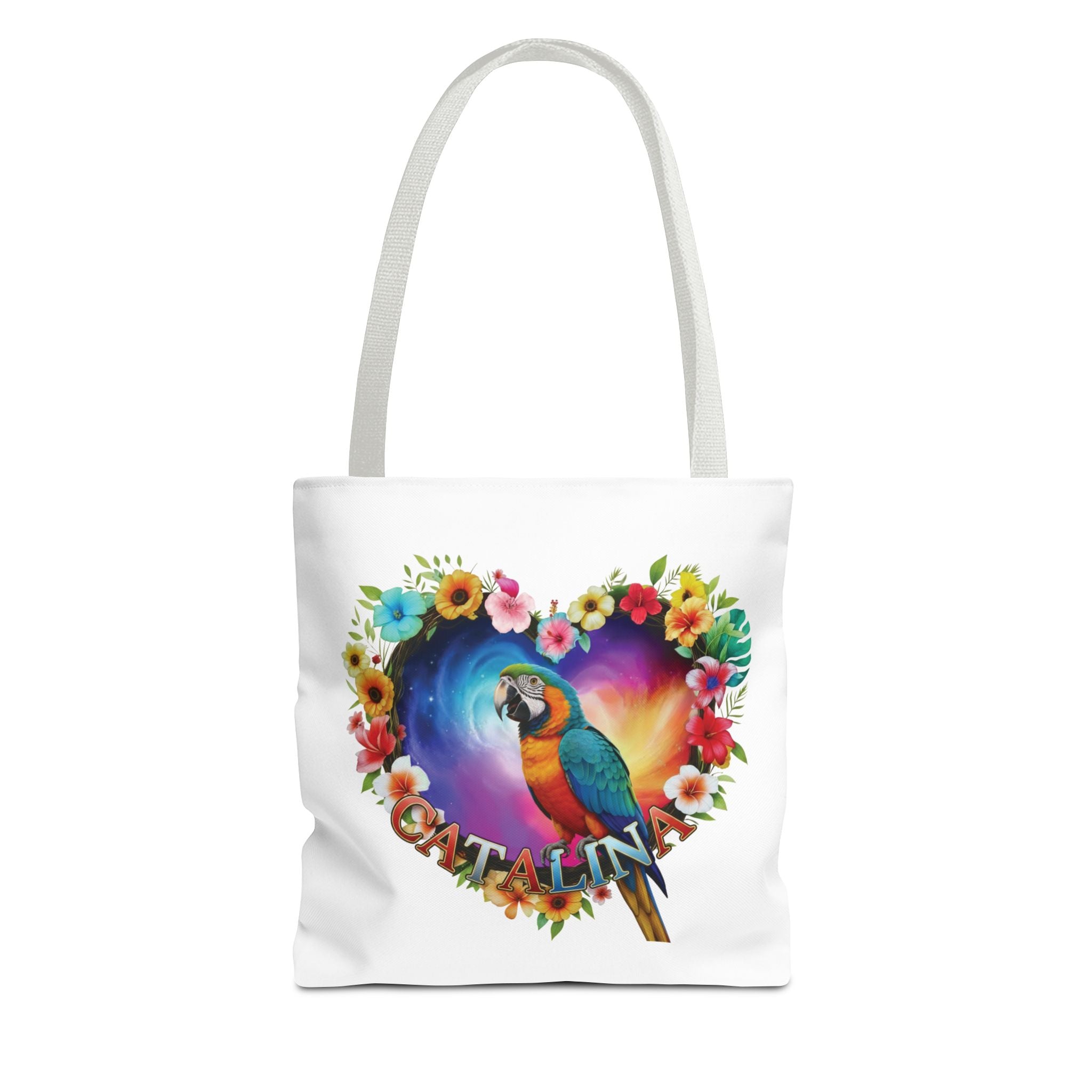 Catalina Floral Parrot Tote Bag