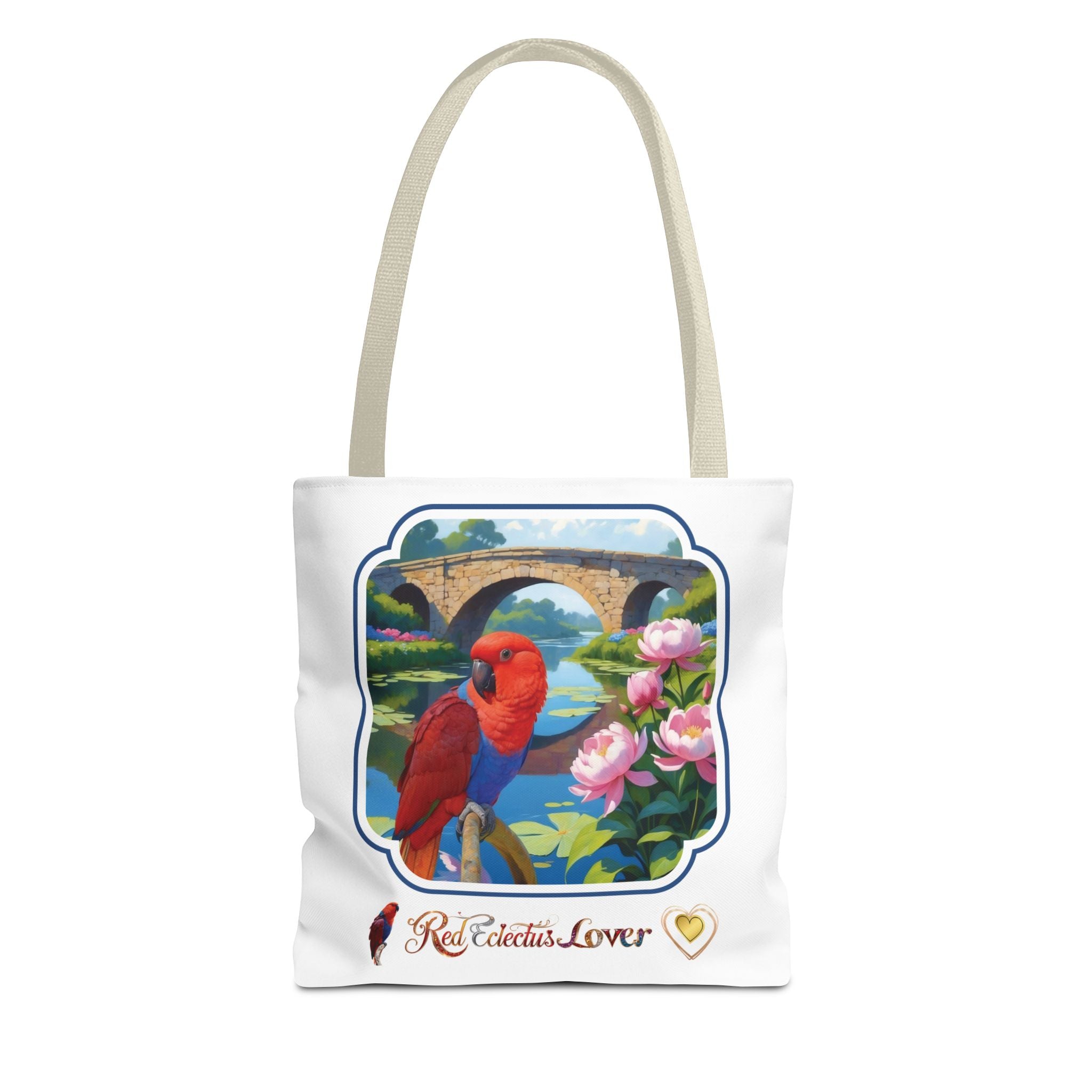 Red Eclectus Lover Nature Scenic Tote Bag