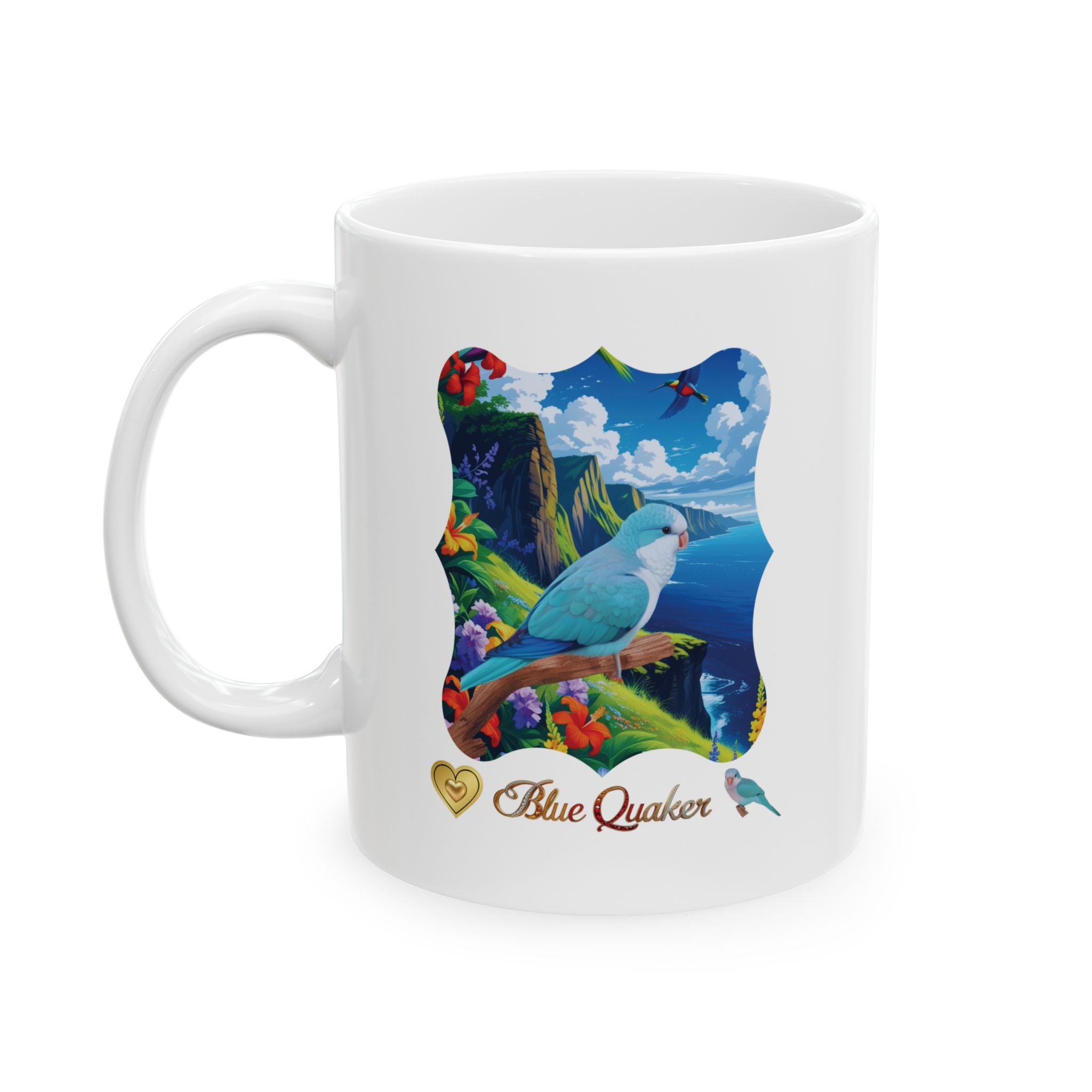 Blue Quaker Lake Scenic Mug