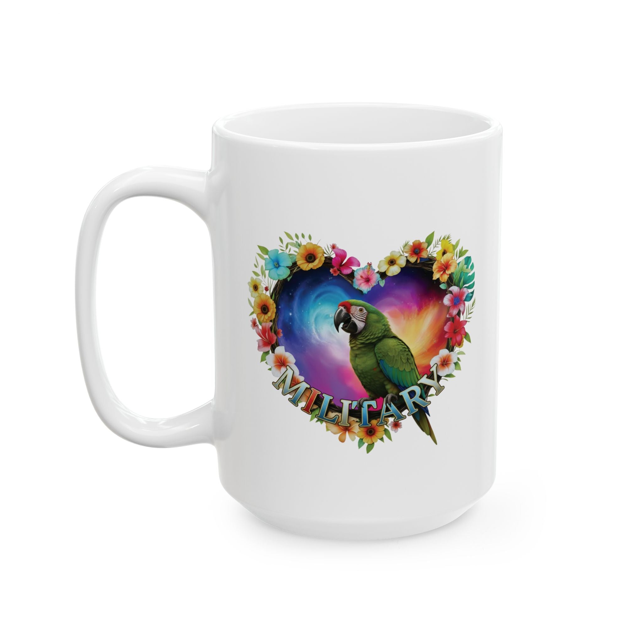 Green Military Bird Mug