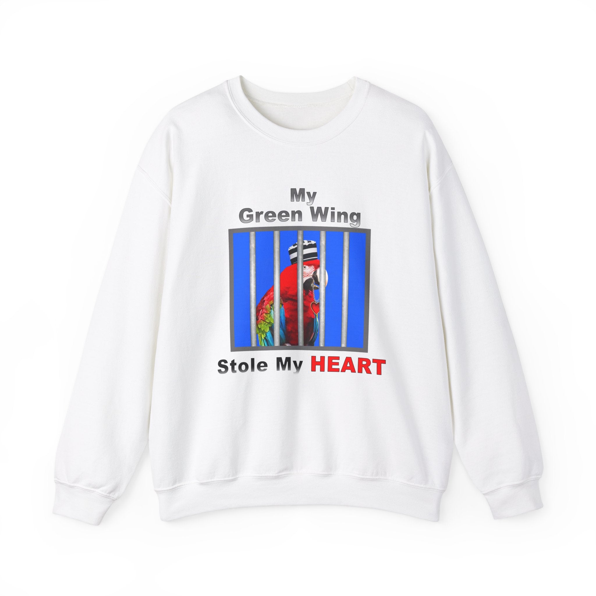 My Green Winged Stole My Heart Sweatshirt