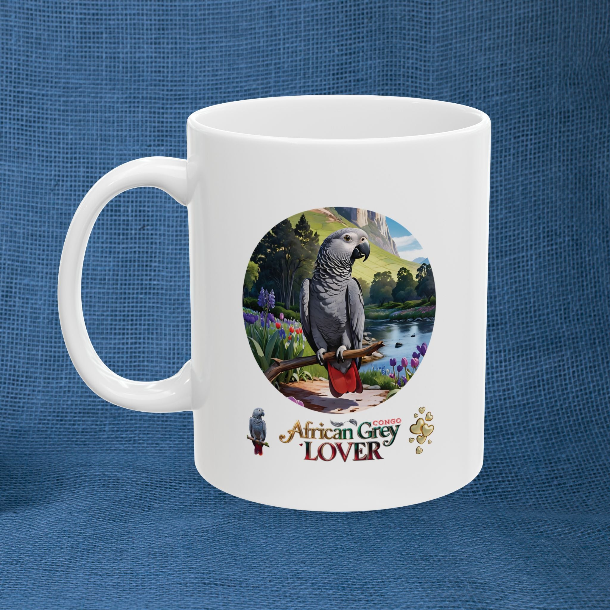 African Grey Lover Ceramic Mug