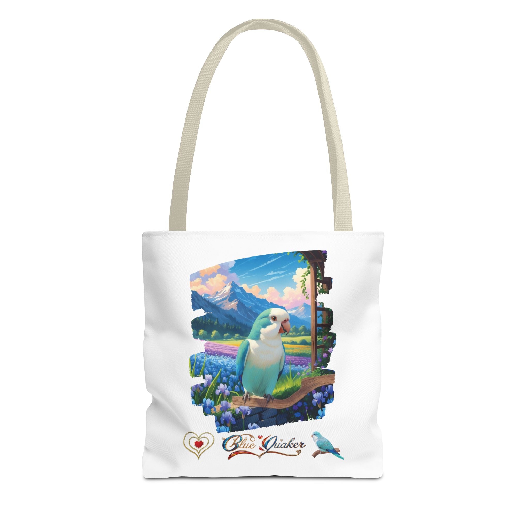 Blue Quaker Wildflower Tote Bag