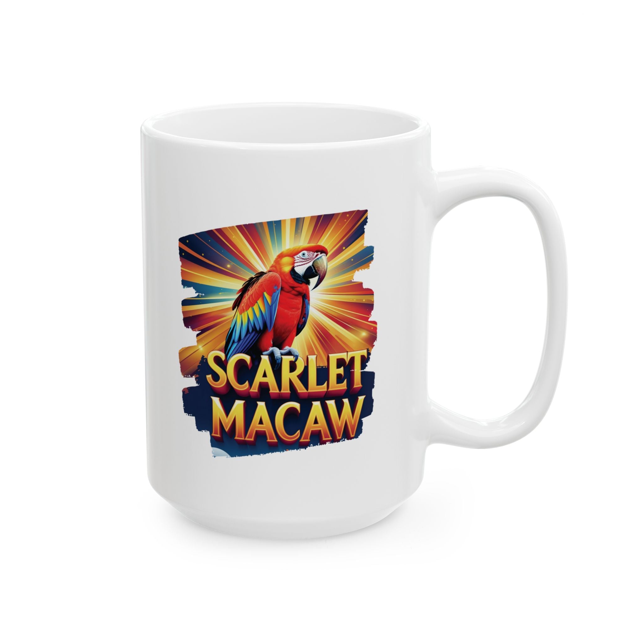 Scarlet Macaw Sunburst Mug