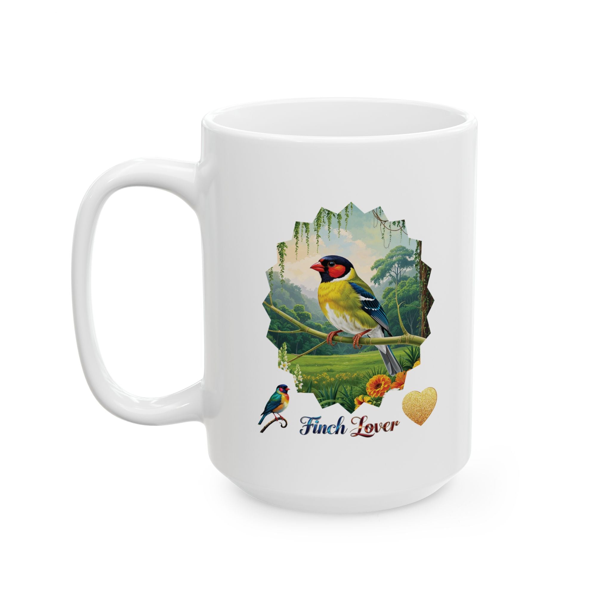 Finch Lover Nature Scenic Mug