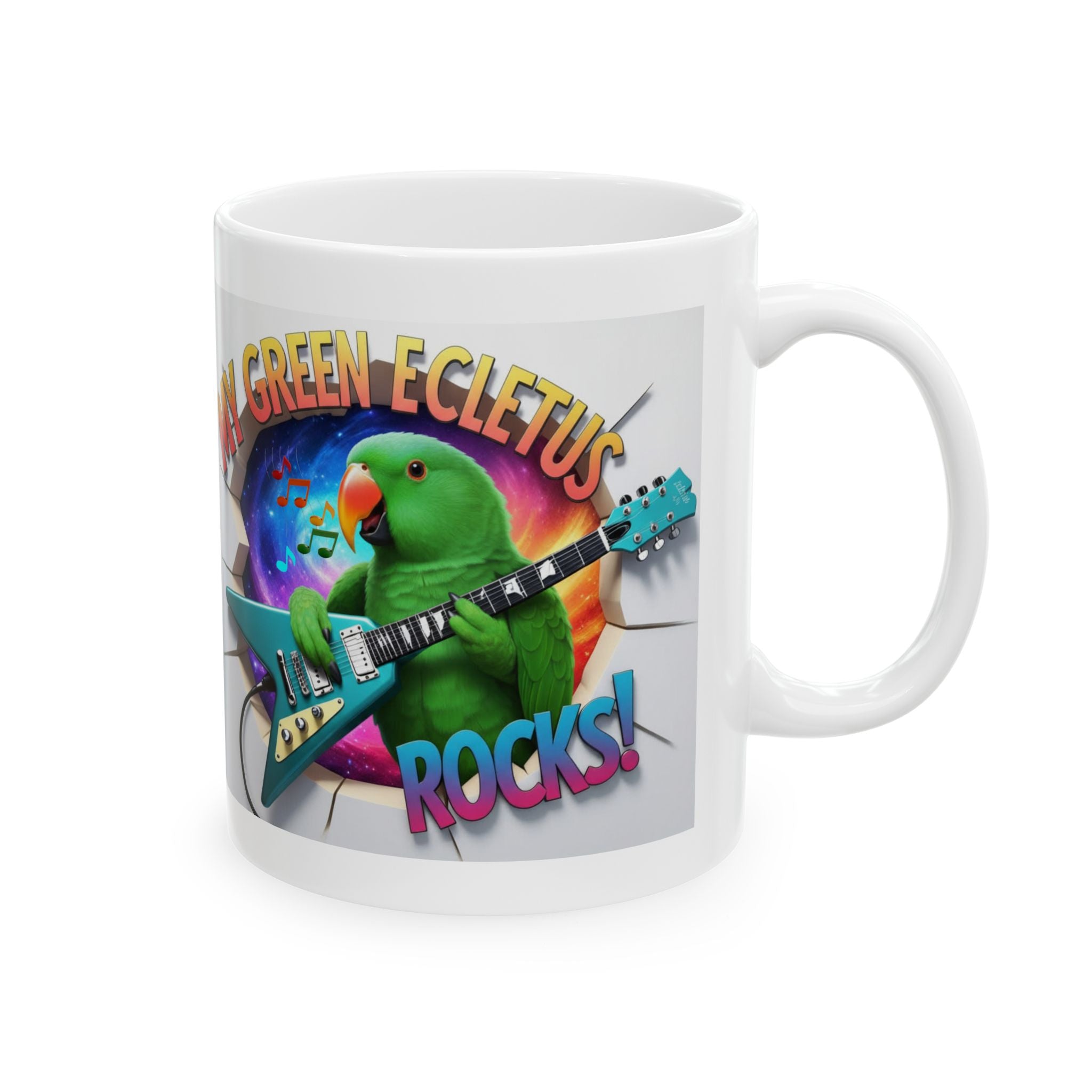 My Green Eclectus Rocks Mug