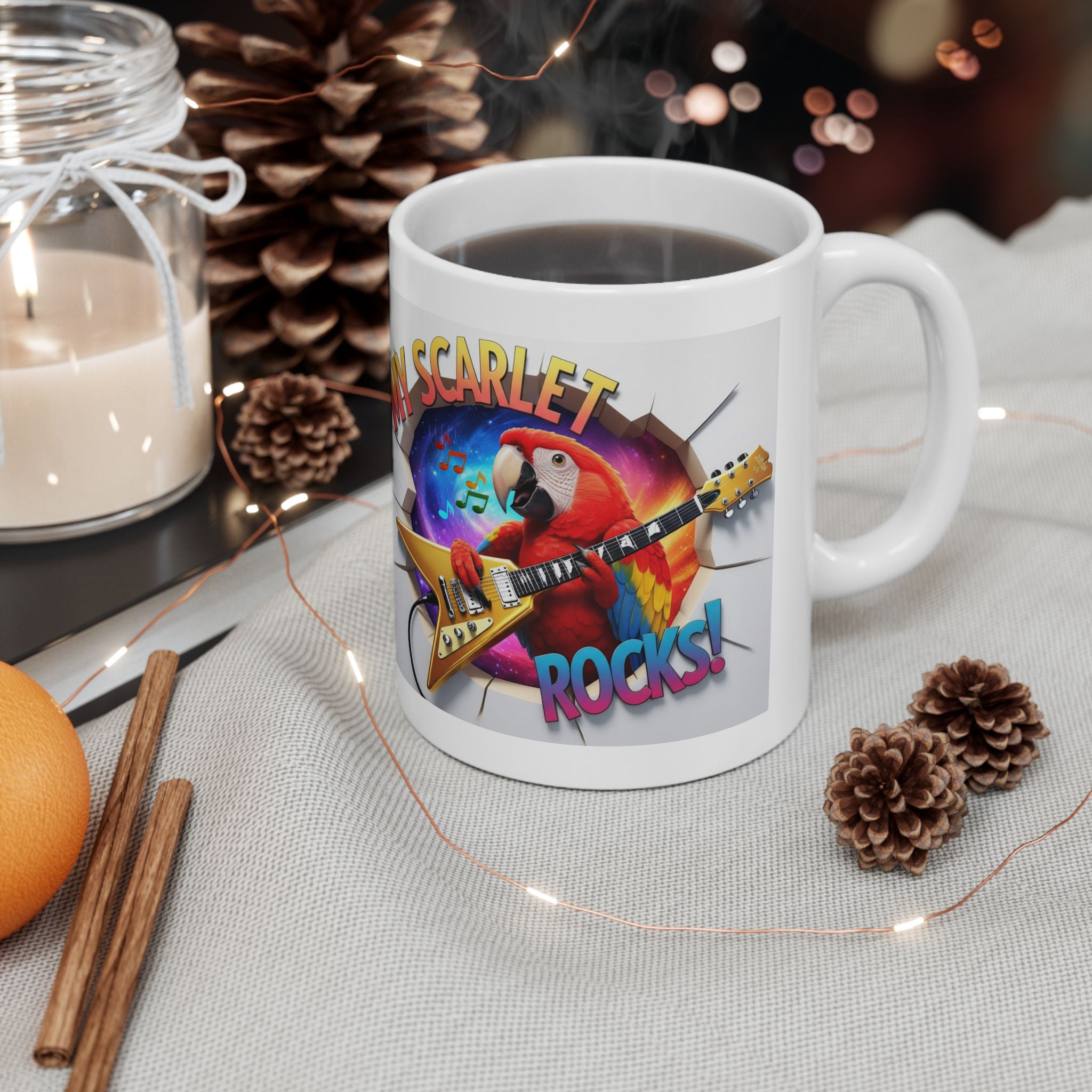 My Scarlet Rocks Guitar Mug