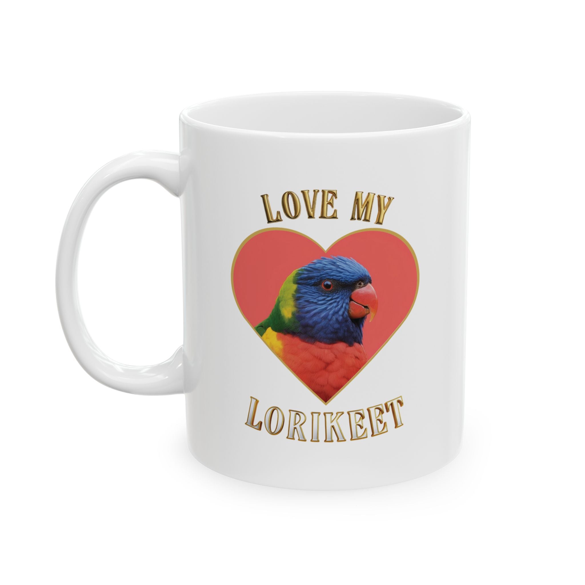 Love My Lorikeet Heart Mug