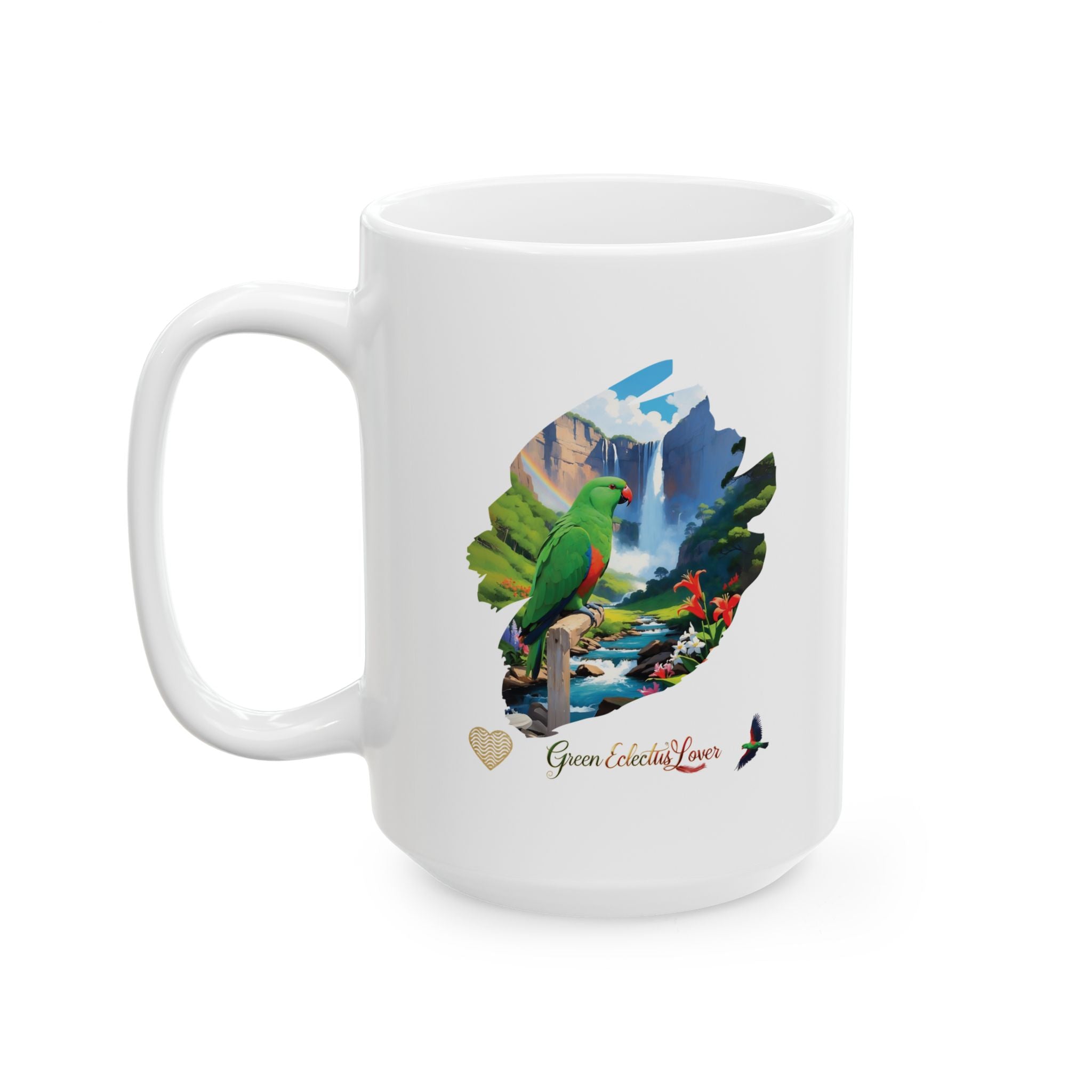 Green Eclectus Mug