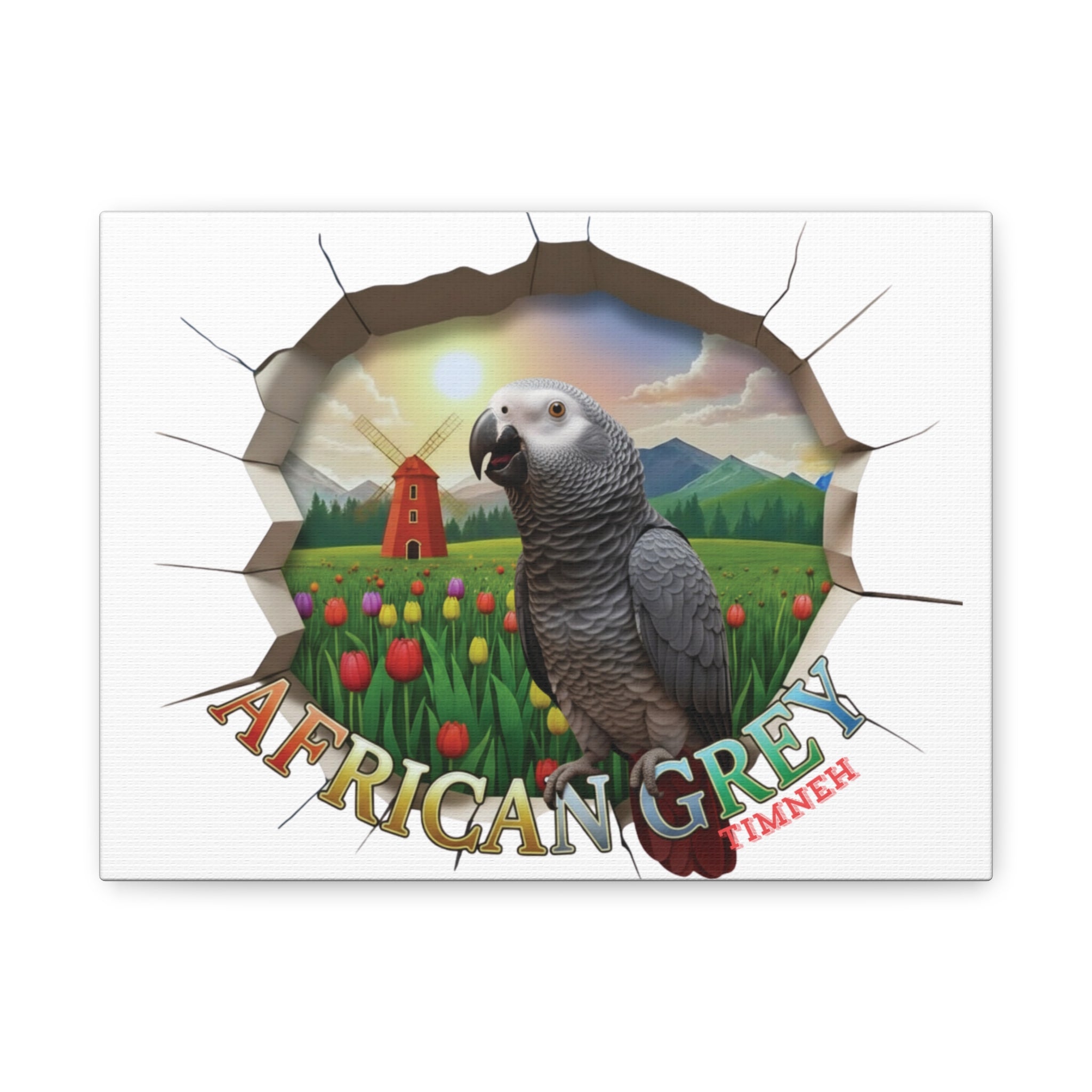 African Grey Timneh Nature Wall-Hanging