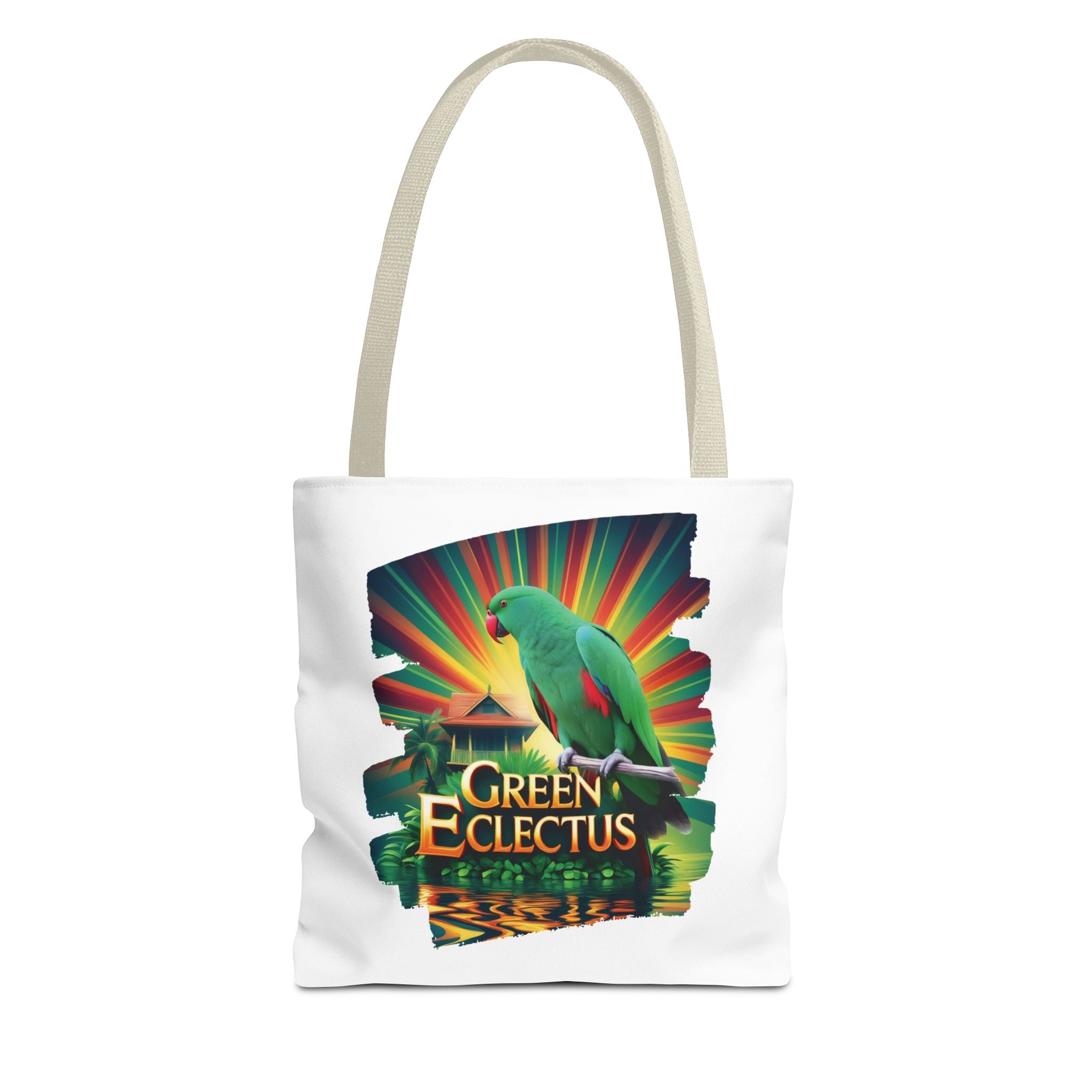 Green Eclectus Tote Bag