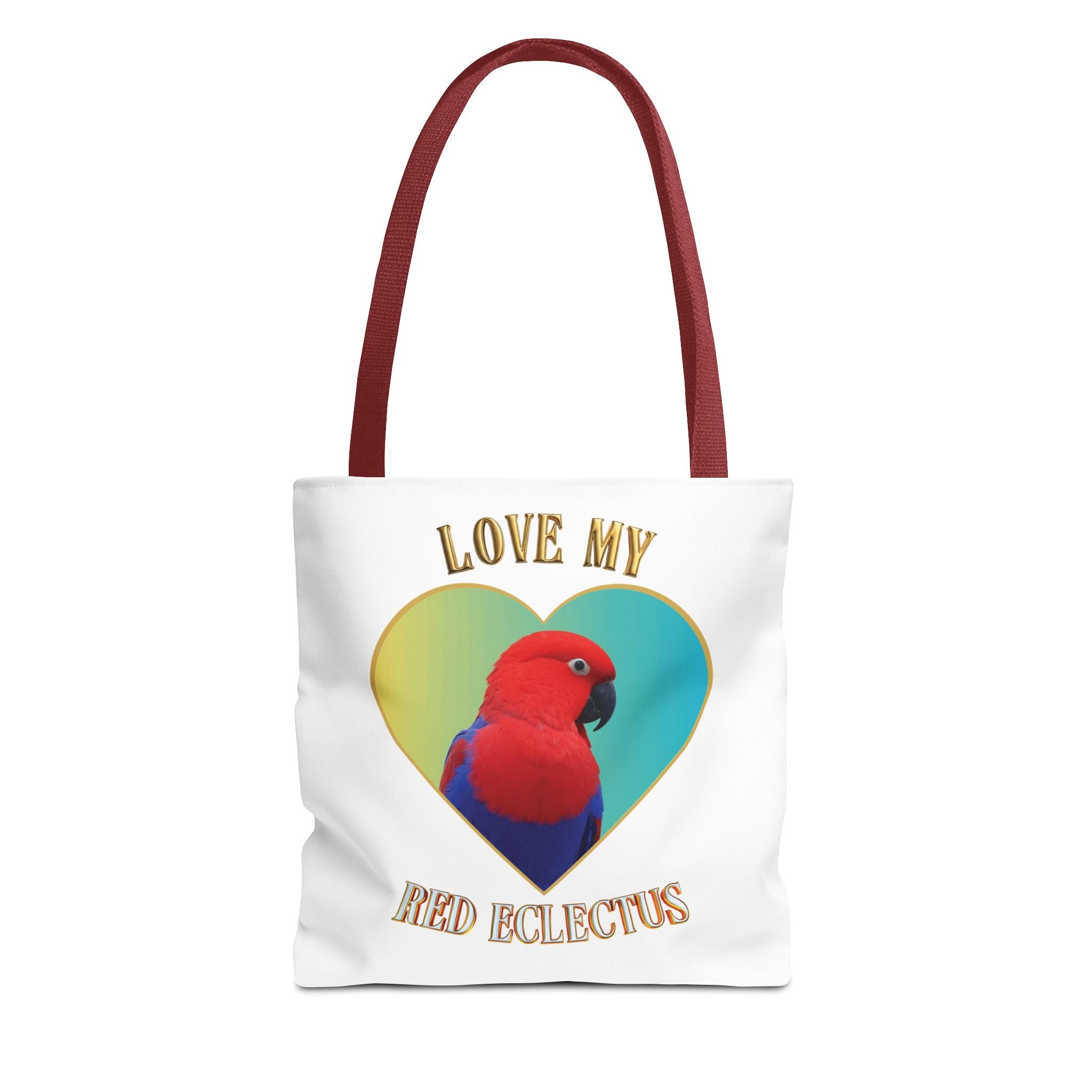 Red Eclectus Tote Bag