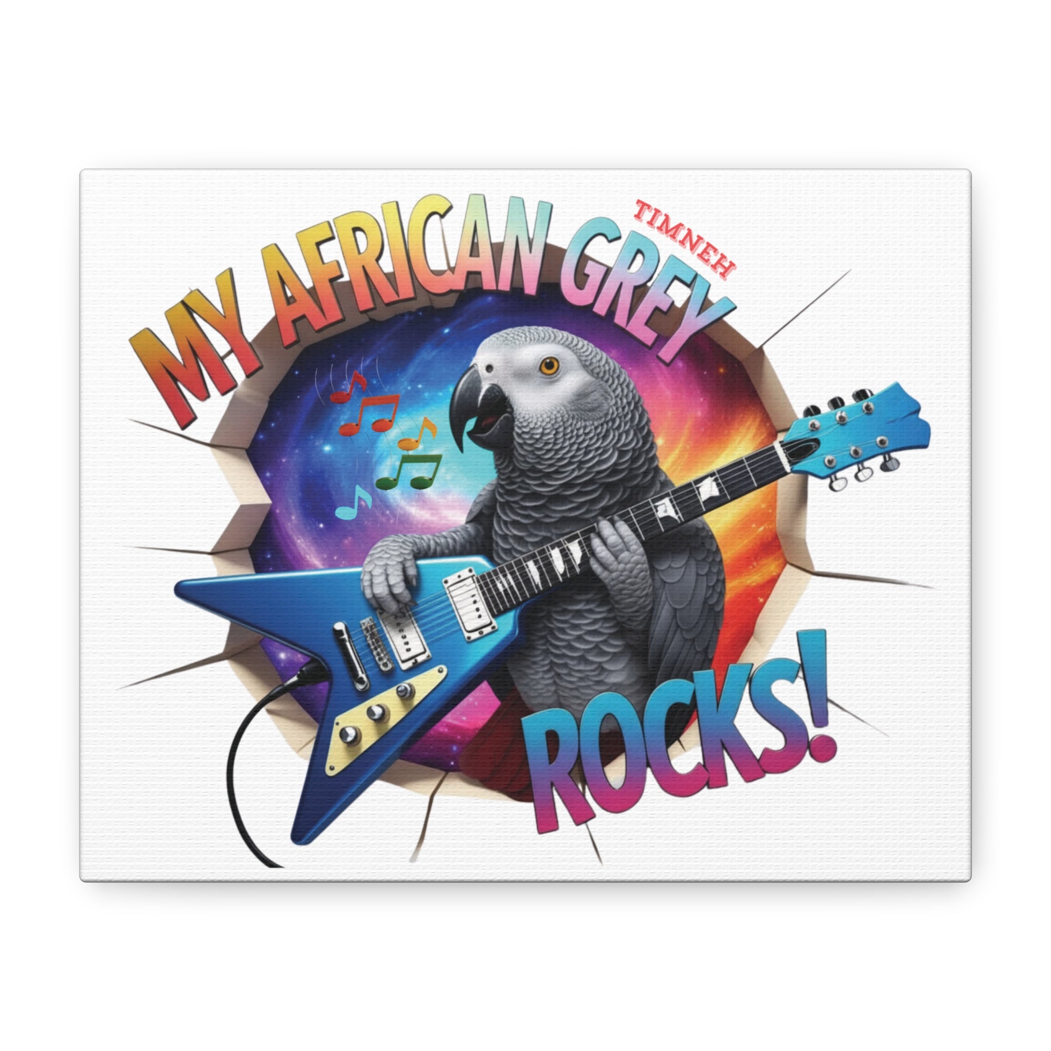 African Grey Timneh Breakthrough Wall-Hanging