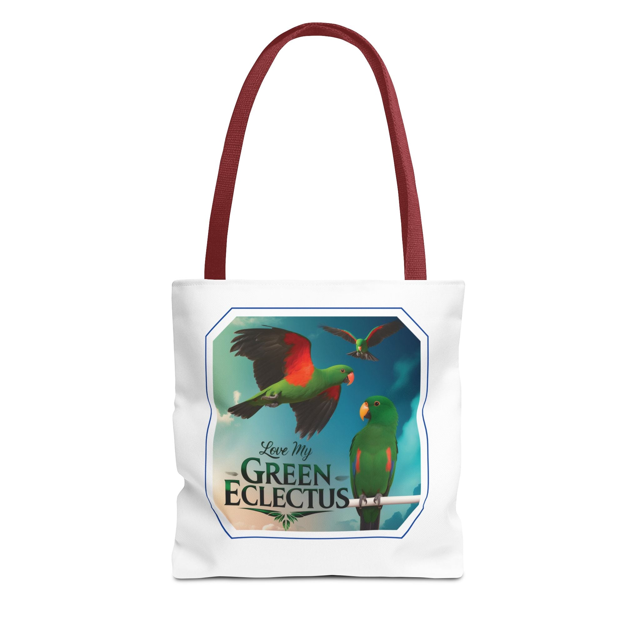 Green Eclectus Tote Bag